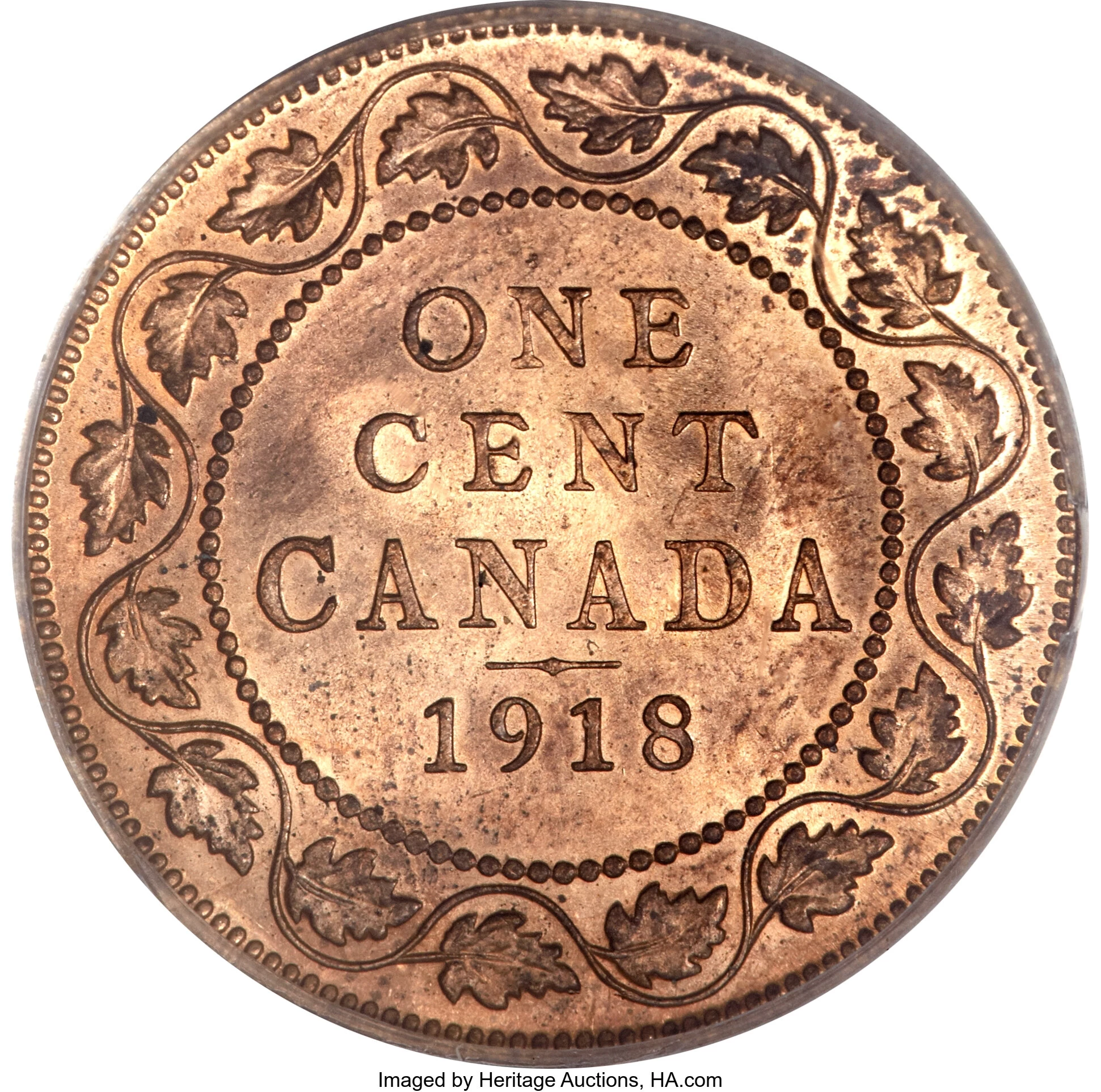 1918 Canada, Canadian Large Cent Coin , Canadian One Cent 