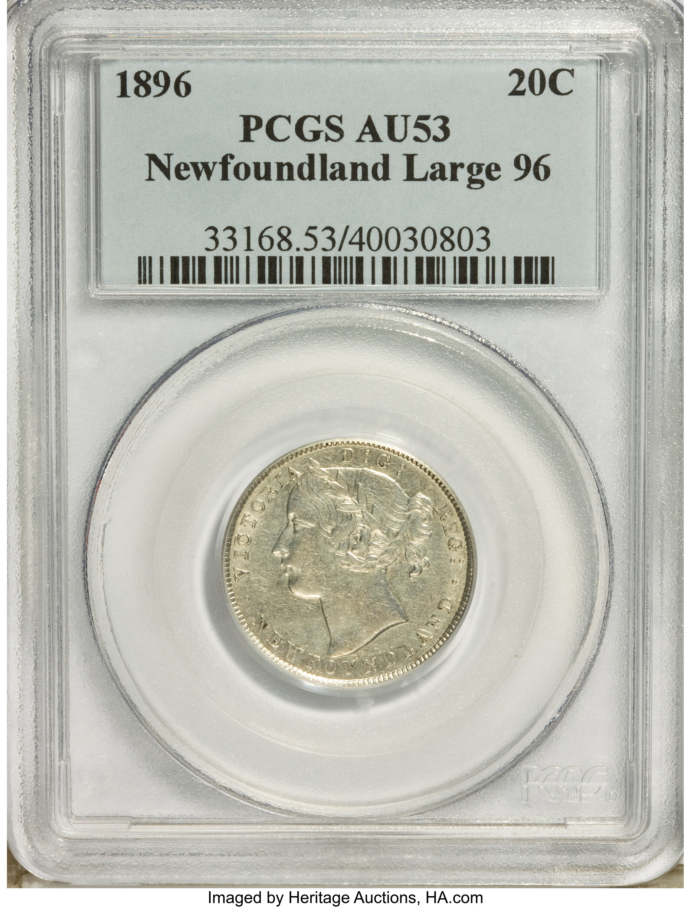 1896 20c Newfoundland, Large 96 VG10 thumbnail 9