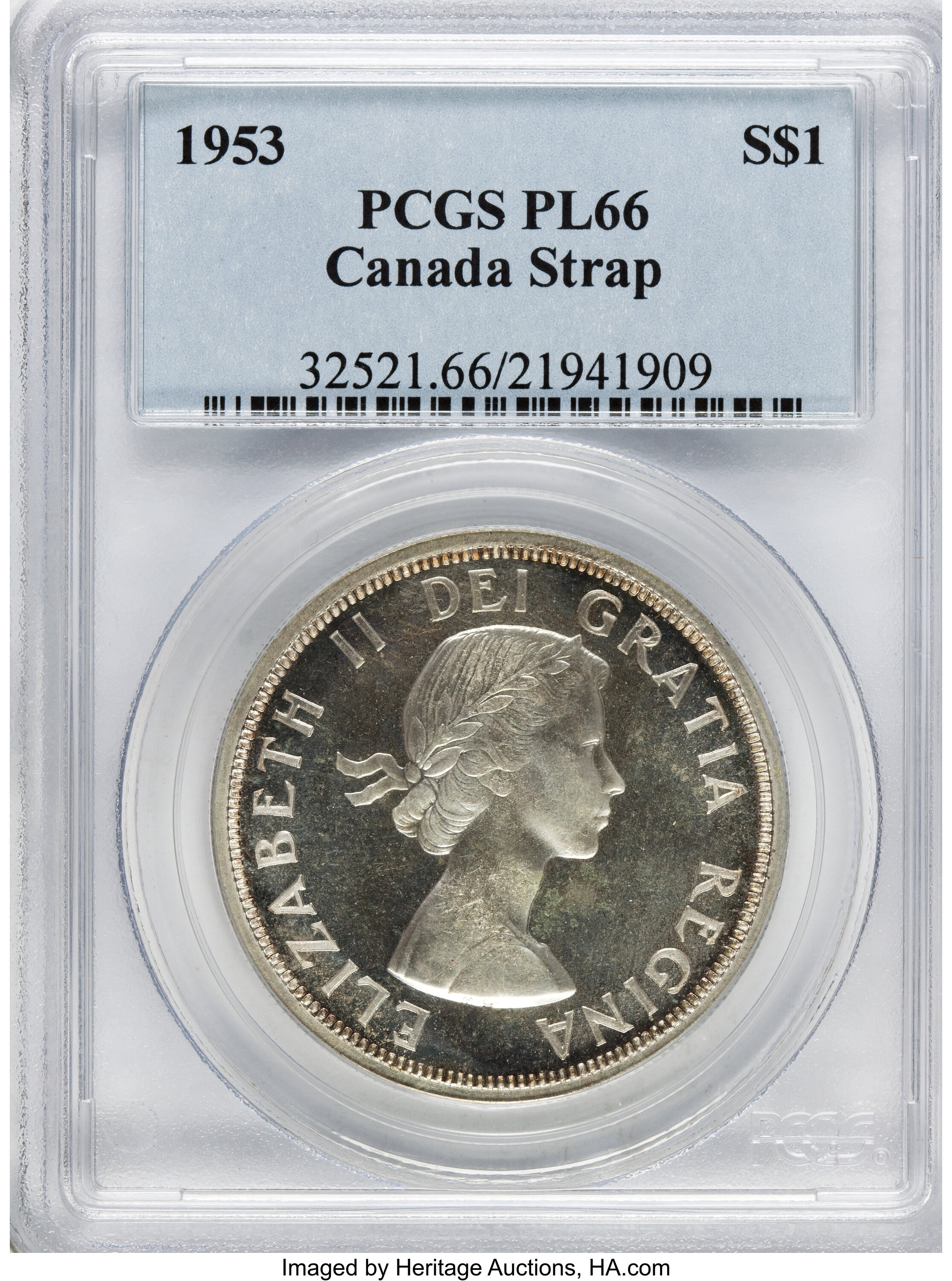 1953 S$1  Strap PL MS66 thumbnail 12