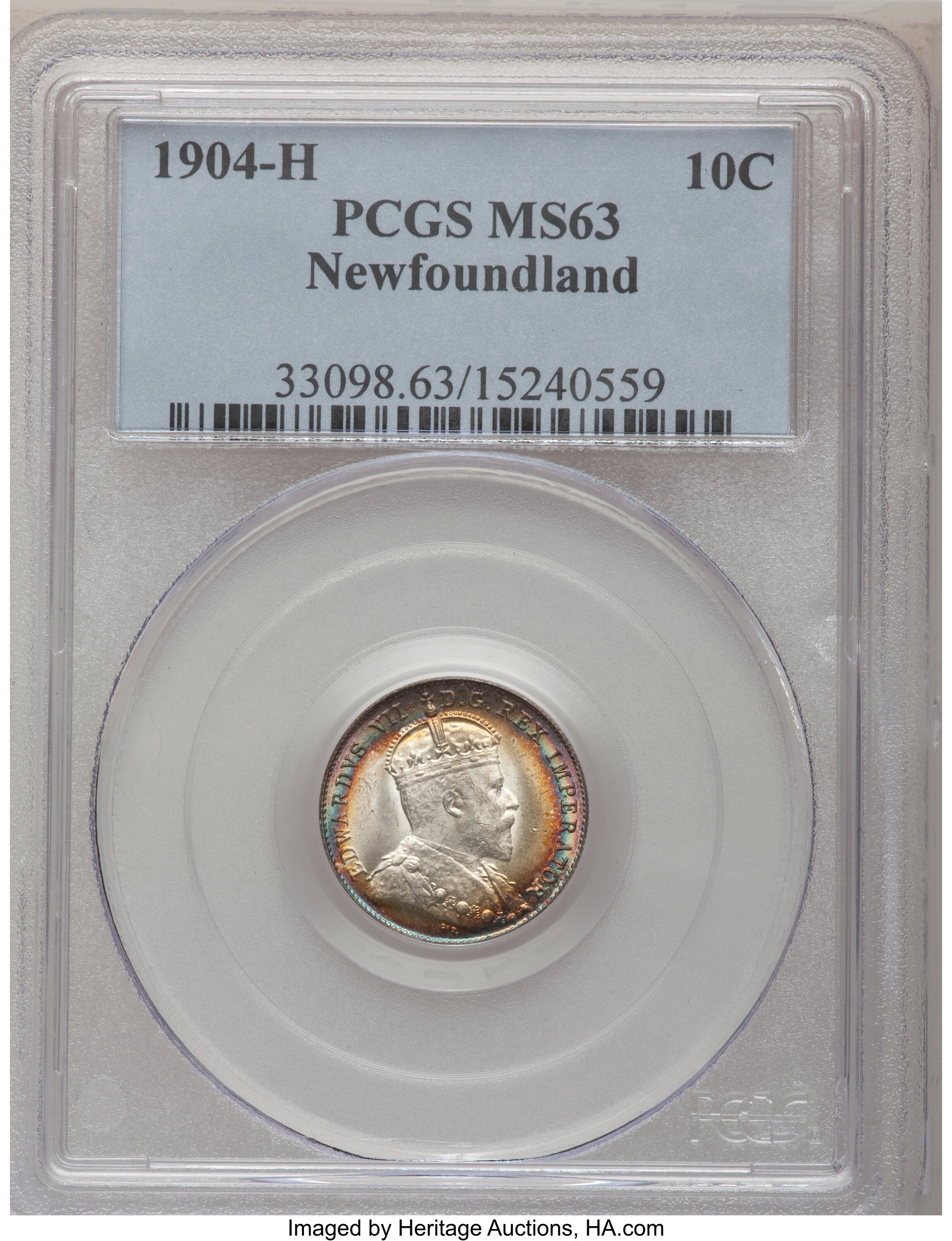 Edward VII 10c Newfoundland, 1903-1904 [Type] VF20 thumbnail 19