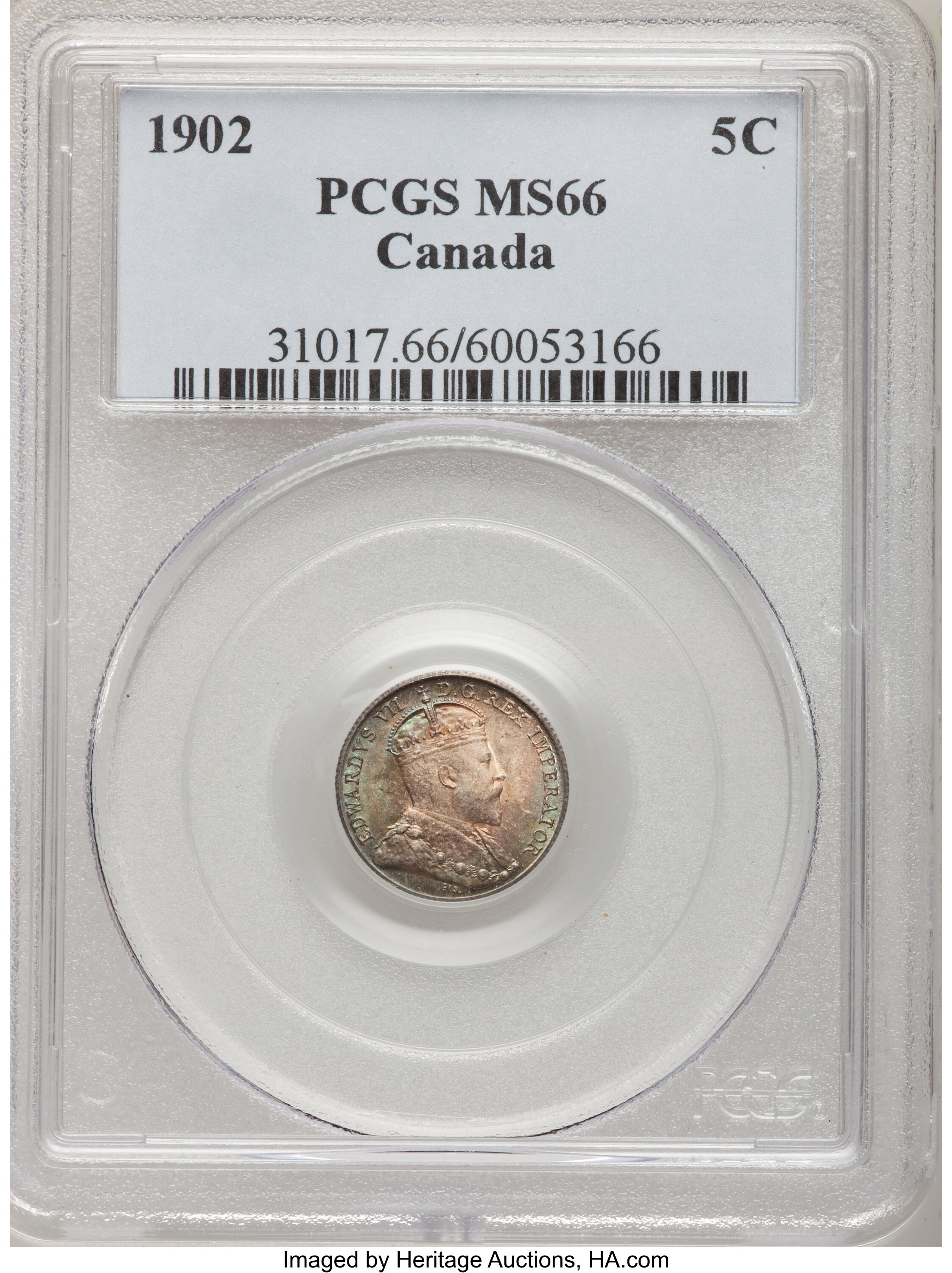 Canada: Edward VII 5 Cents 1902,...