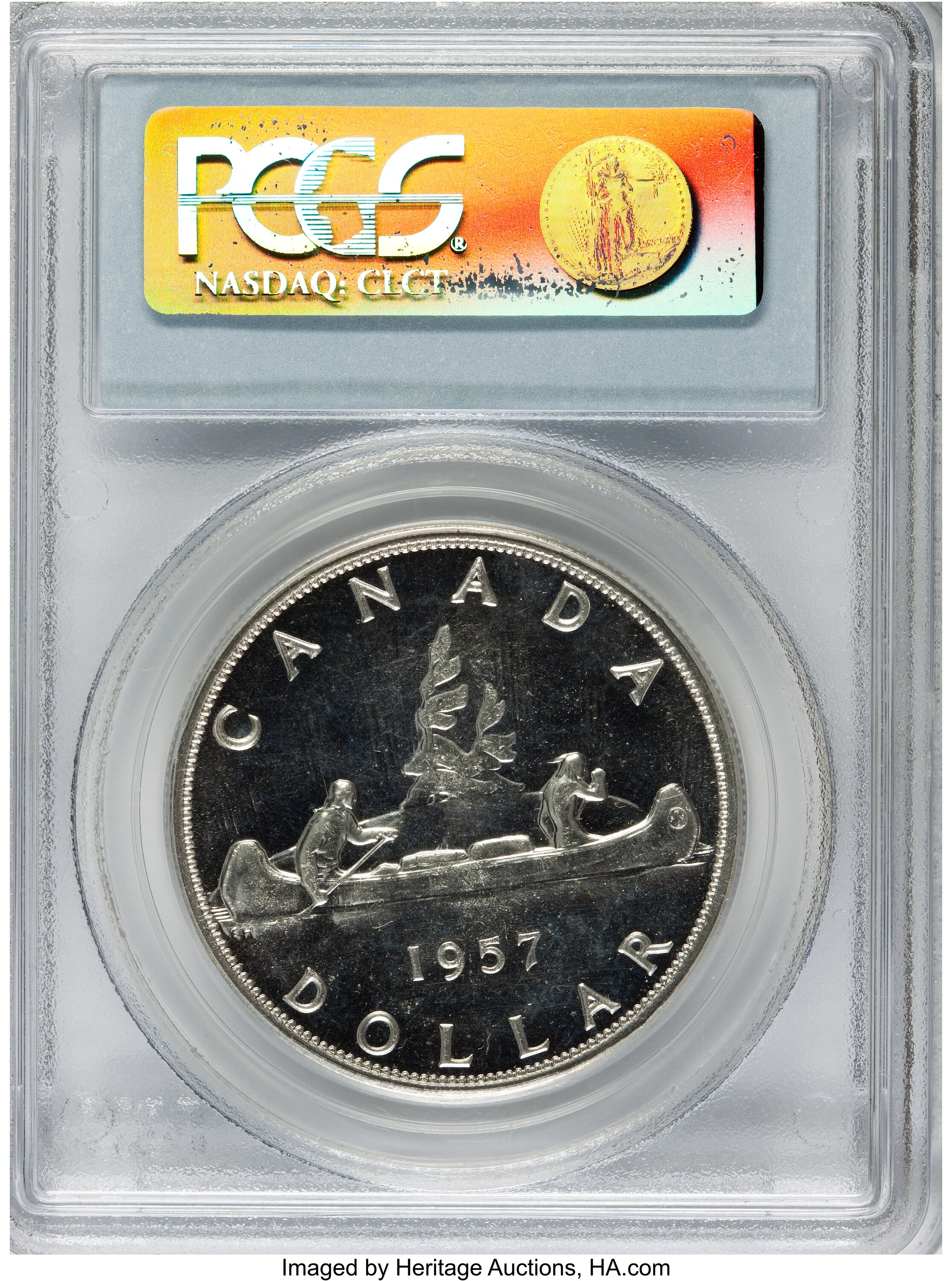 1957 S$1  PL MS66 thumbnail 16