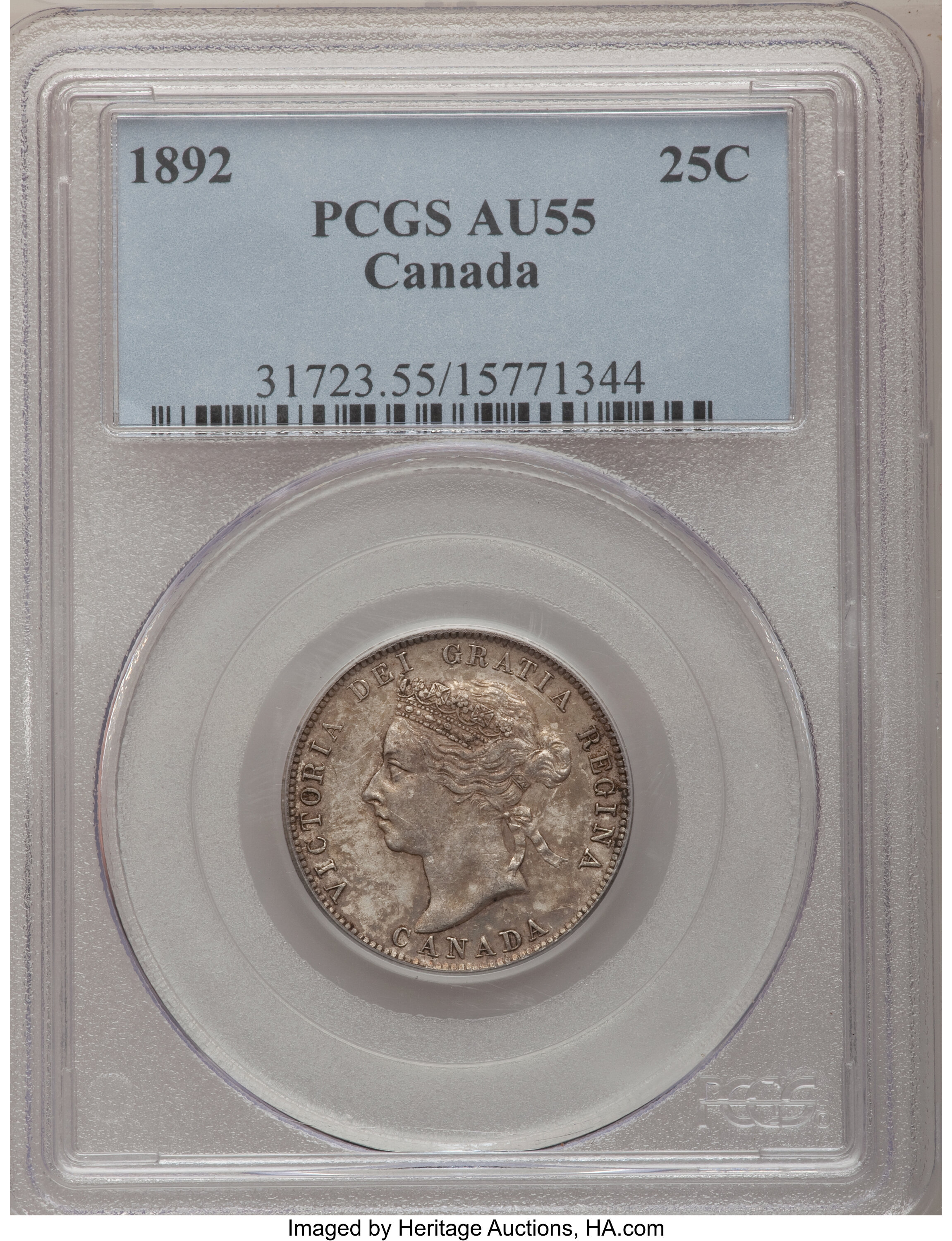 Canada: Victoria 25 Cents 1892,...