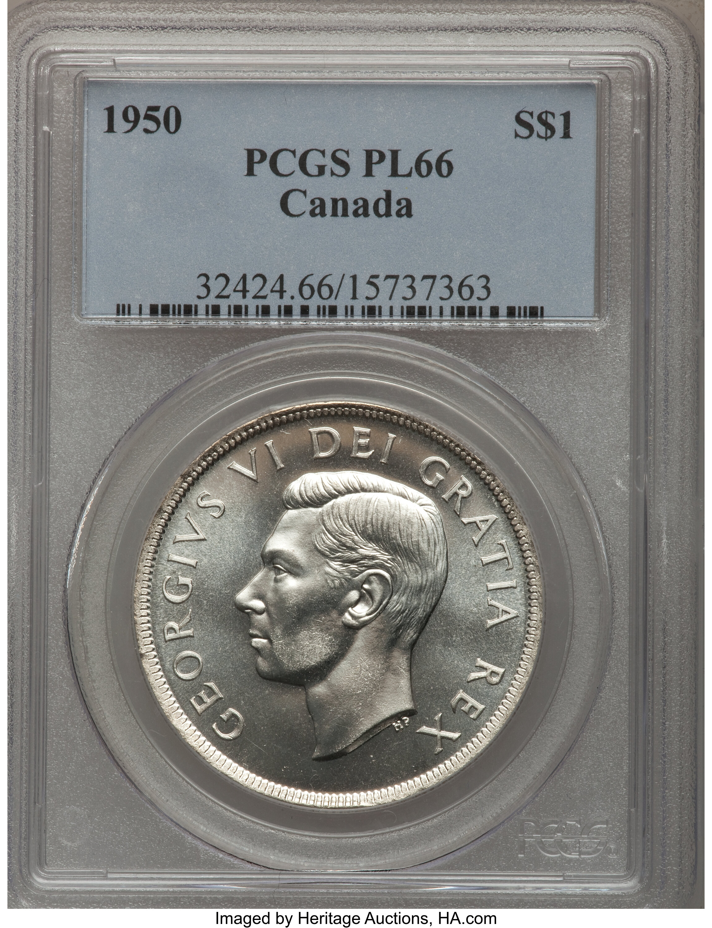 Canada: George VI Dollar 1950,...
