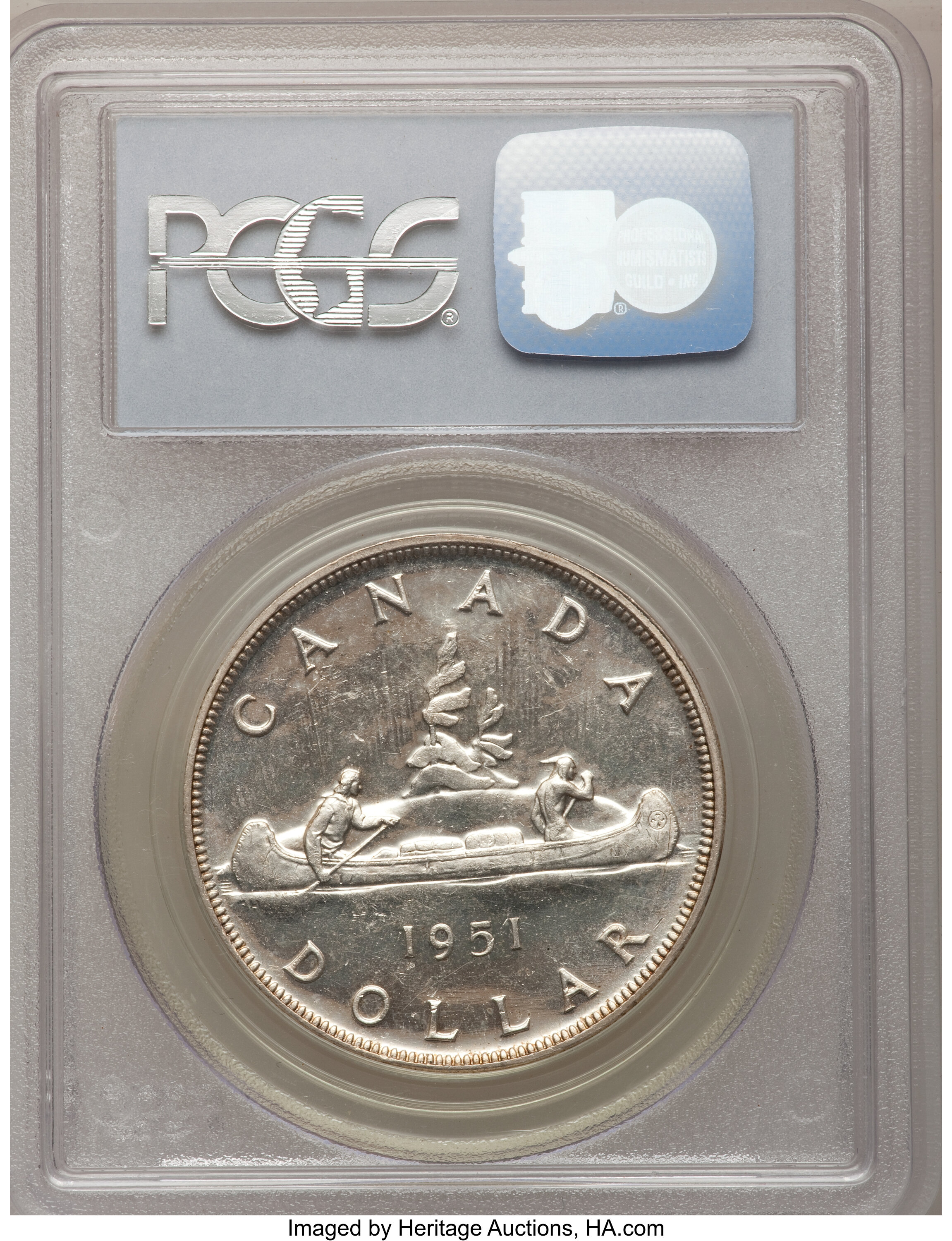 1951 S$1 Arnprior MS (KM-37) MS61 thumbnail 2