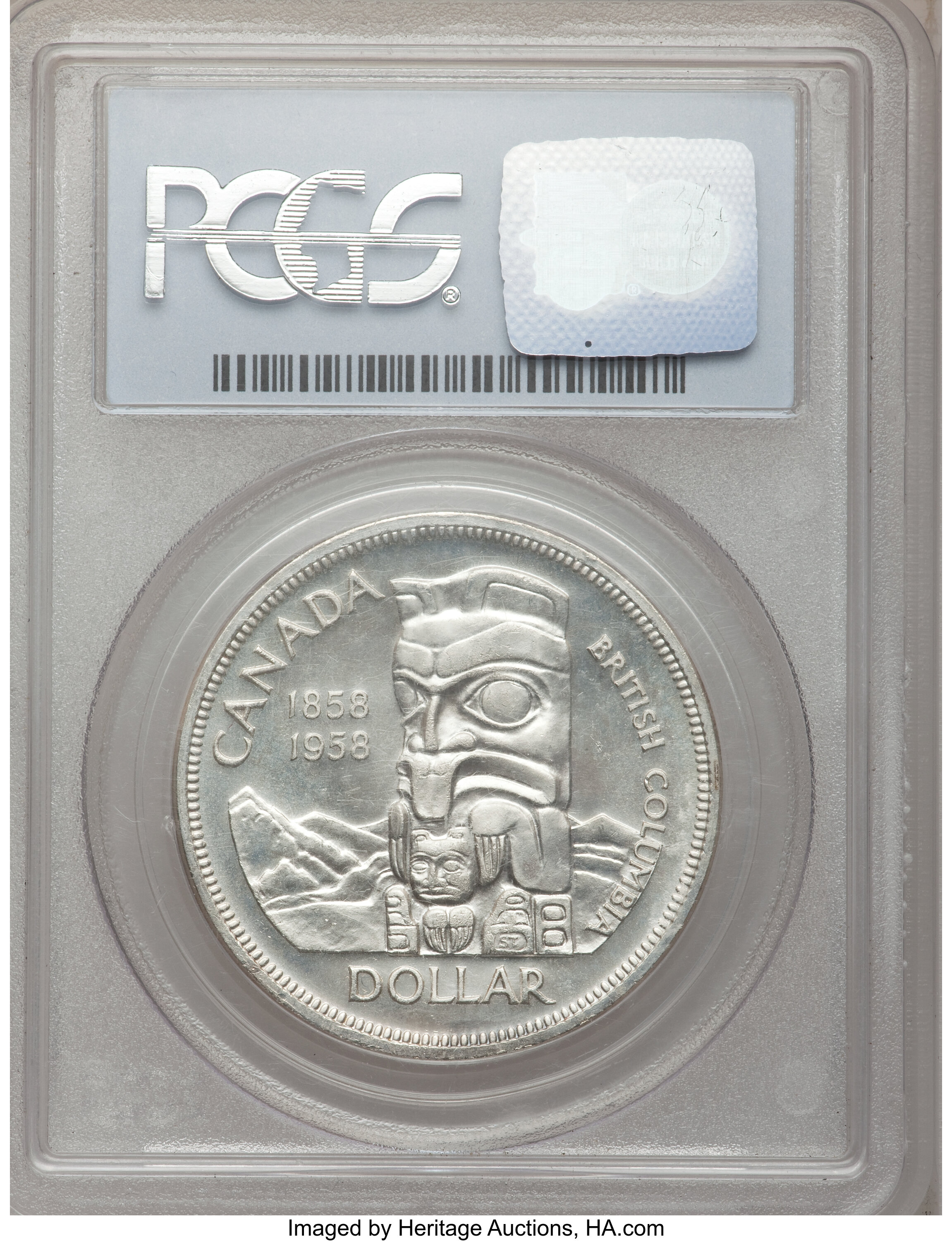 1958 S$1 British Columbia MS65 thumbnail 14