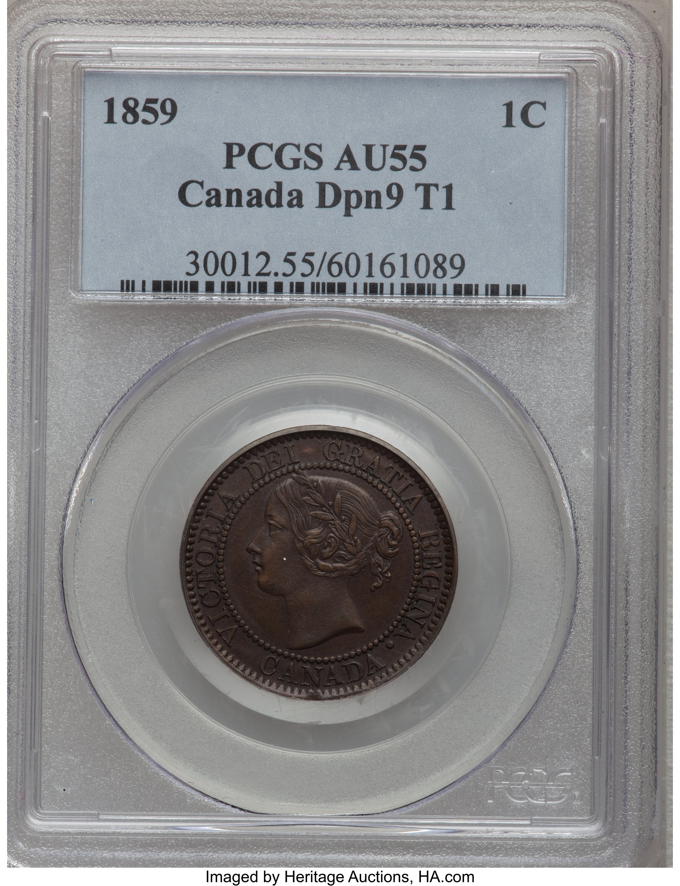 1859 1c Province of Canada, Narrow 9, DP-1 MS BN MS60 BN thumbnail 14