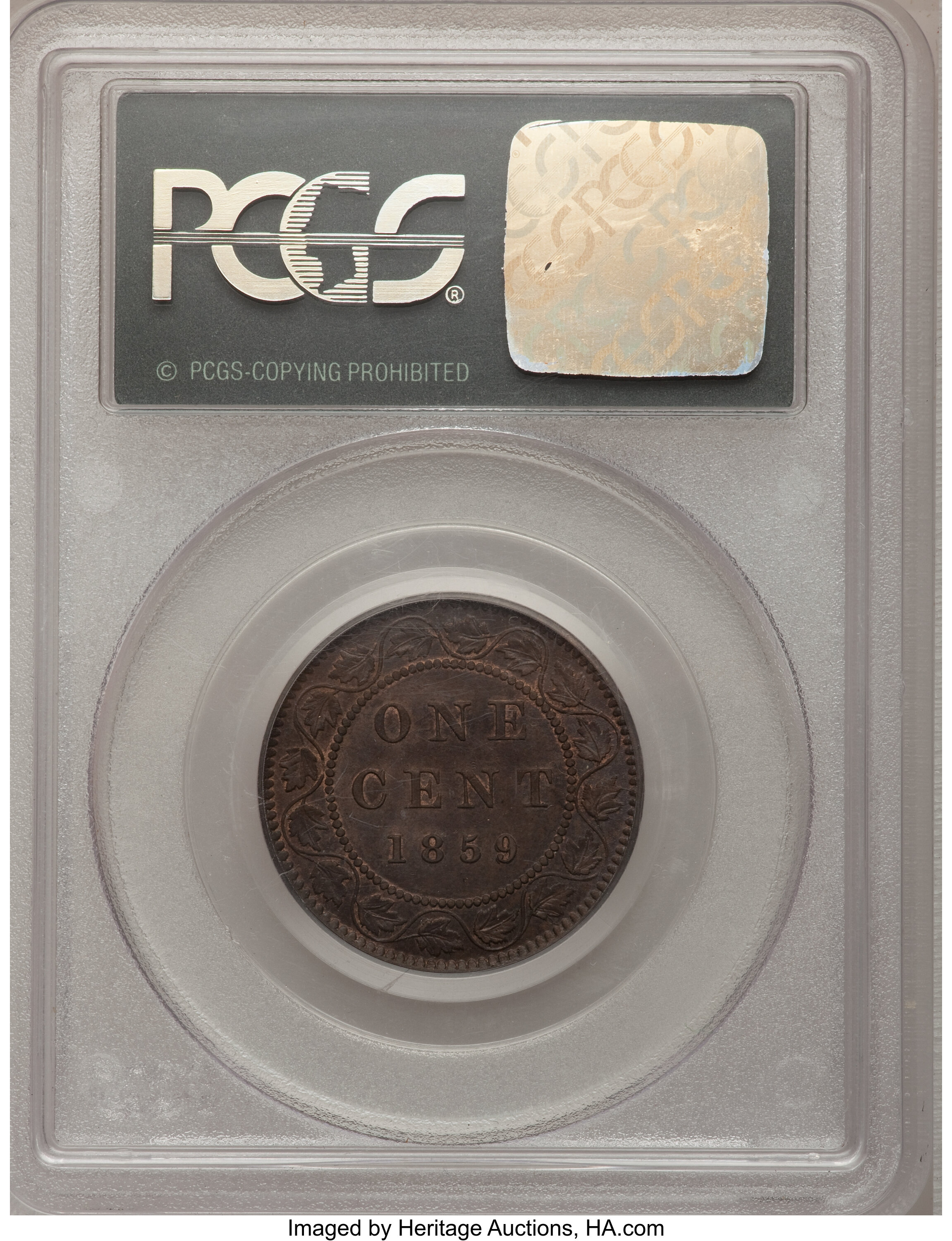 1859 1c Province of Canada, Narrow 9, DP-2 MS BN MS61 BN thumbnail 5
