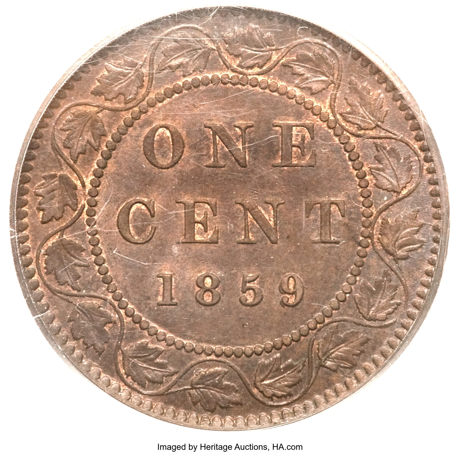 1859 1c Province of Canada, Narrow 9, DP-2 MS BN MS61 BN thumbnail 6