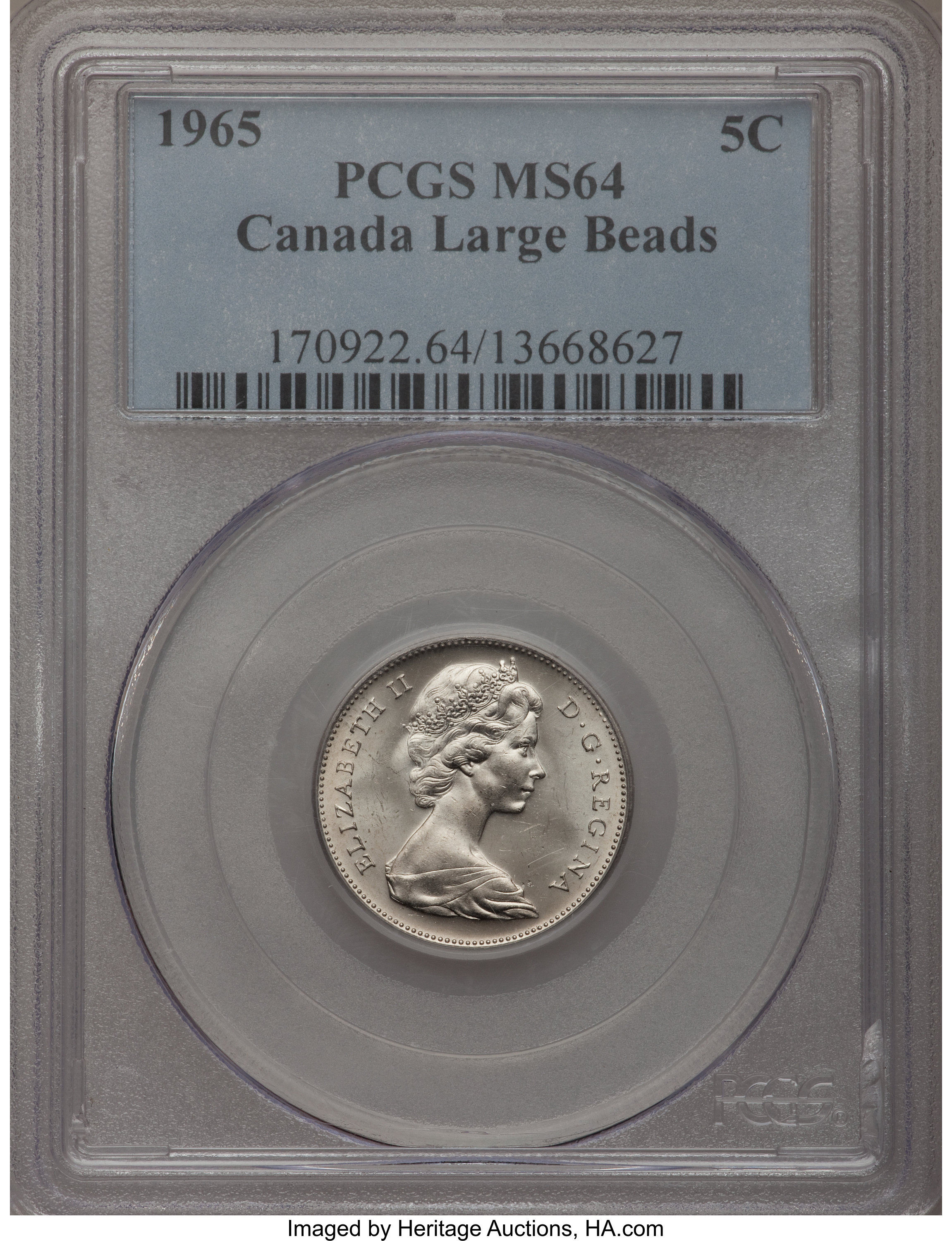 1964 5c Beaver, Medal Alignment MS60 thumbnail 10