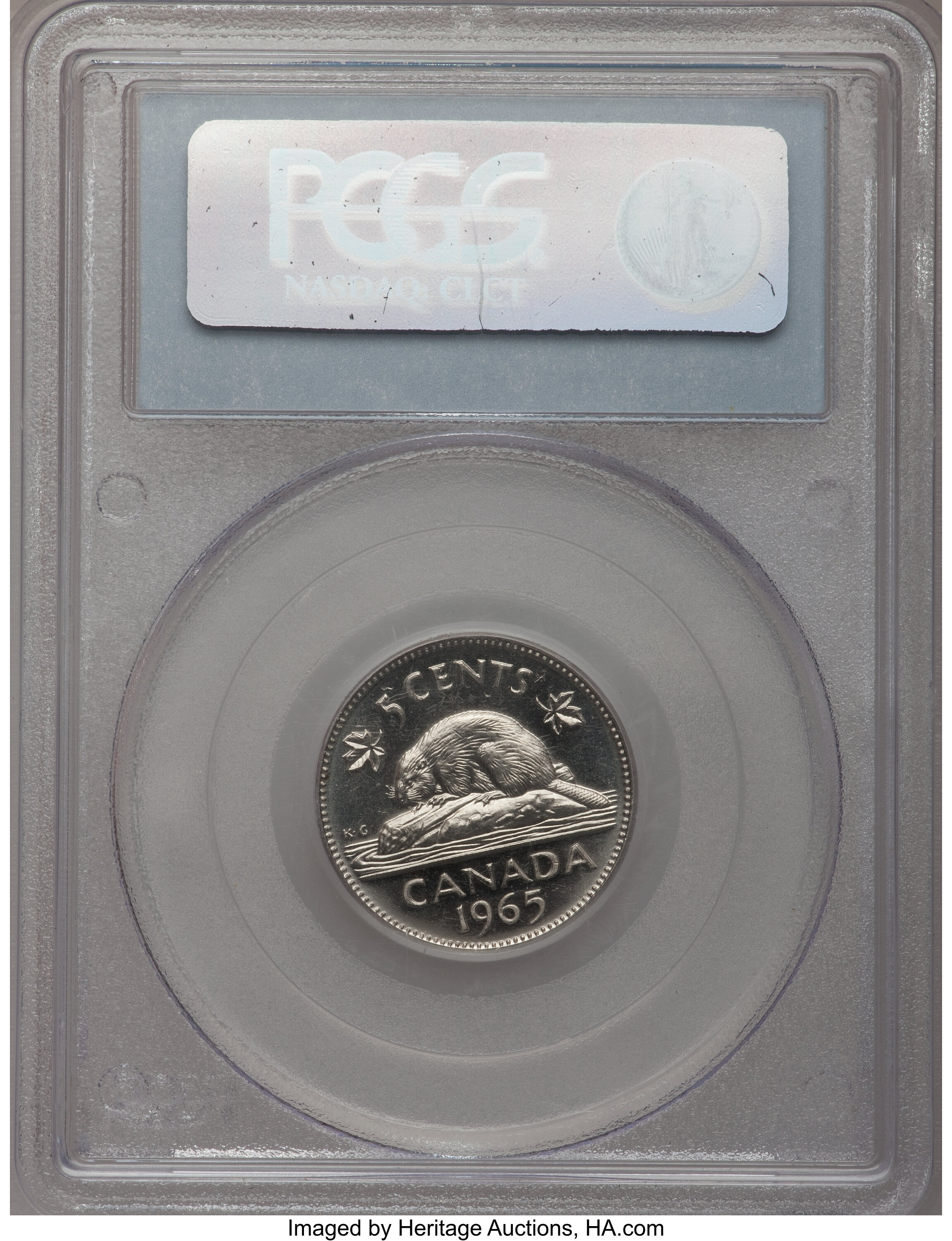 1964 5c Beaver, Medal Alignment MS60 thumbnail 11