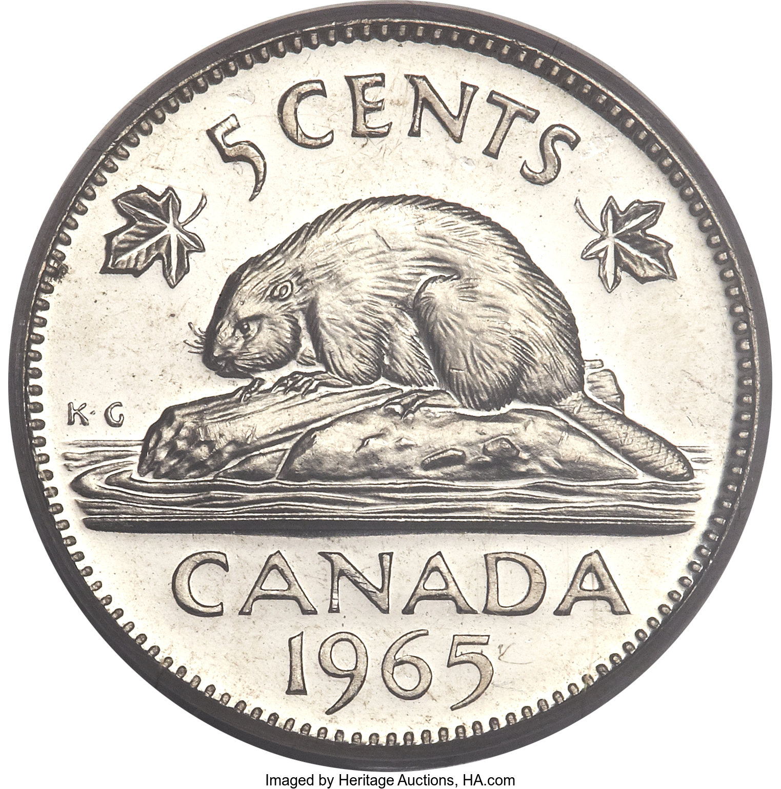 1964 5c Beaver, Medal Alignment MS60 thumbnail 12
