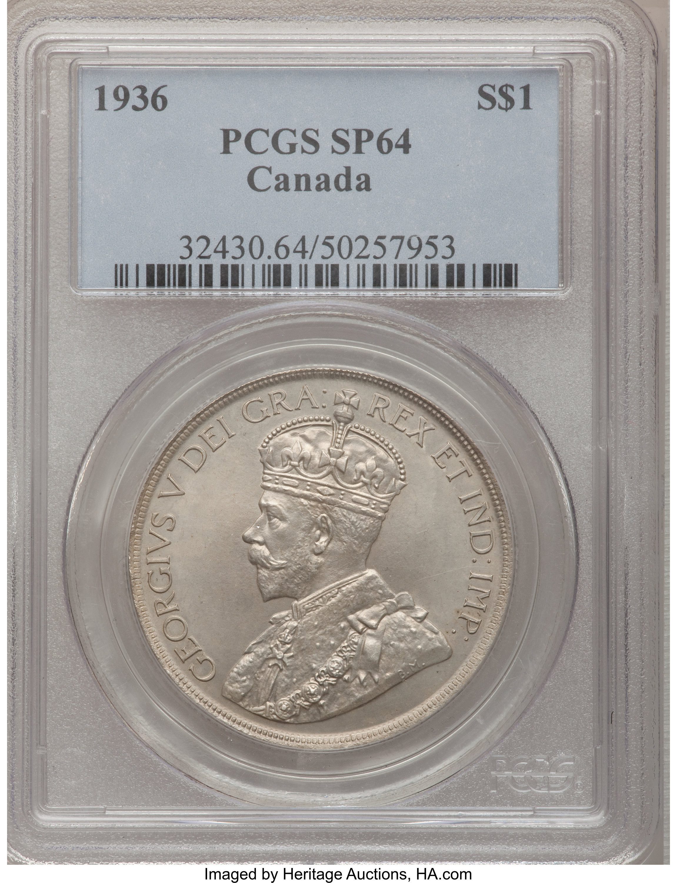 1936 S$1 MS64 thumbnail 2