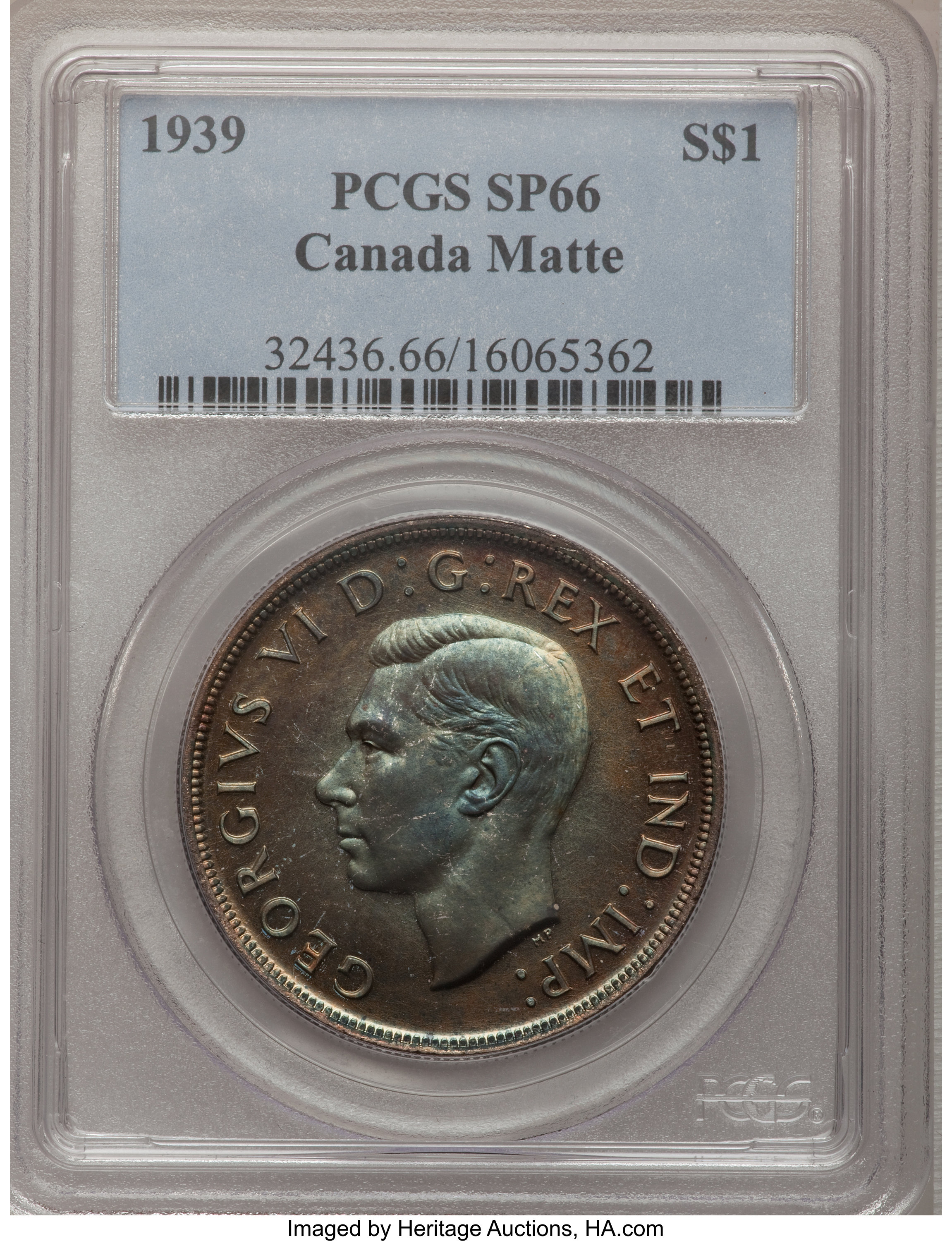 1939 S$1  Royal Visit , Matt MS63 thumbnail 24