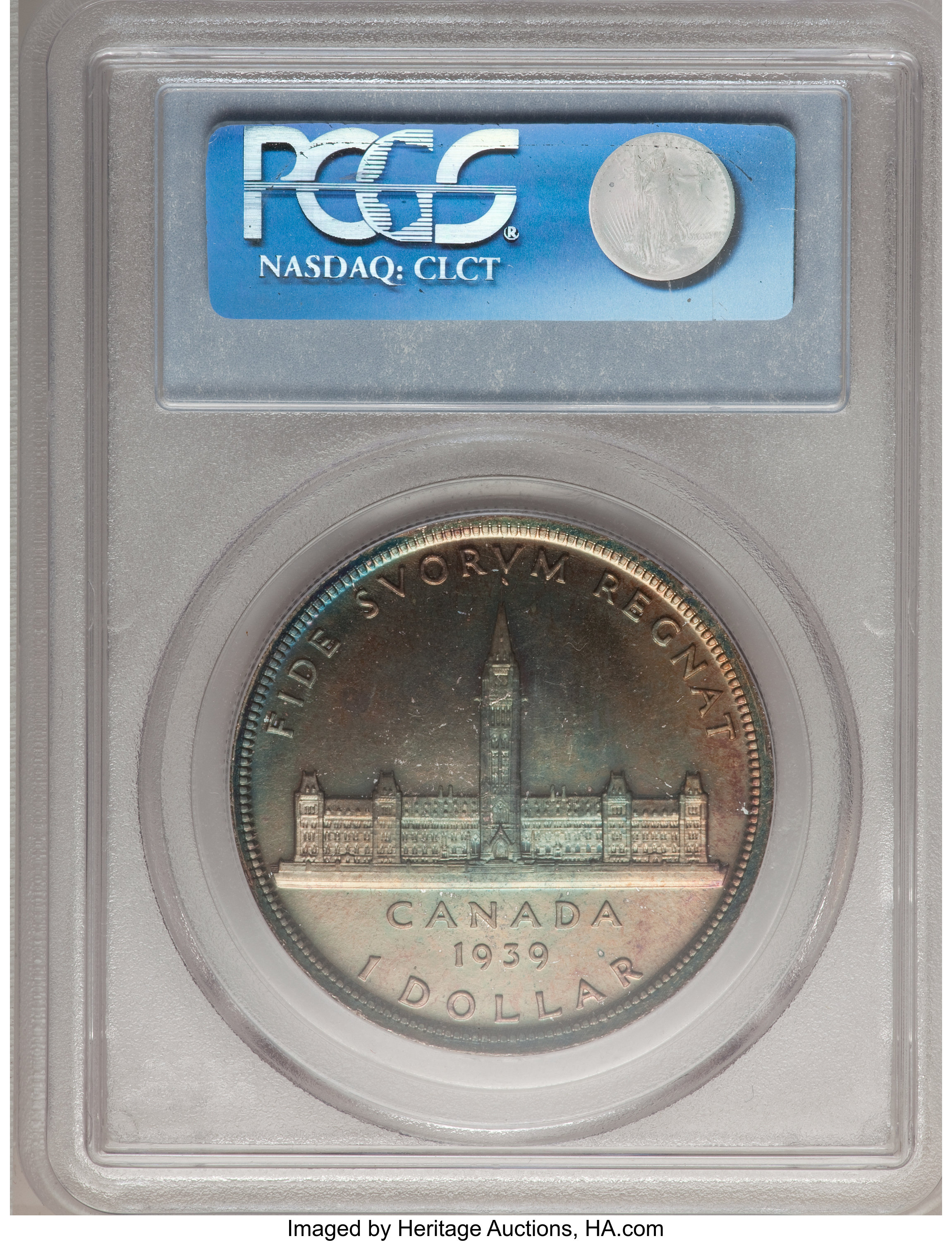 1939 S$1  Royal Visit , Matt MS63 thumbnail 25