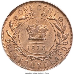 image for: Canada: Newfoundland. Victoria Cent 1876H,...