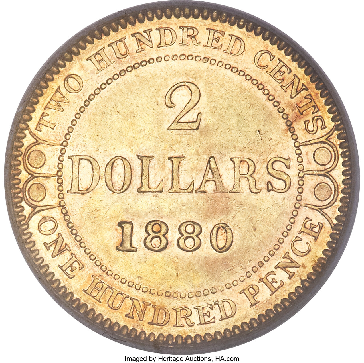 1880 $2 Newfoundland AU50 thumbnail 4