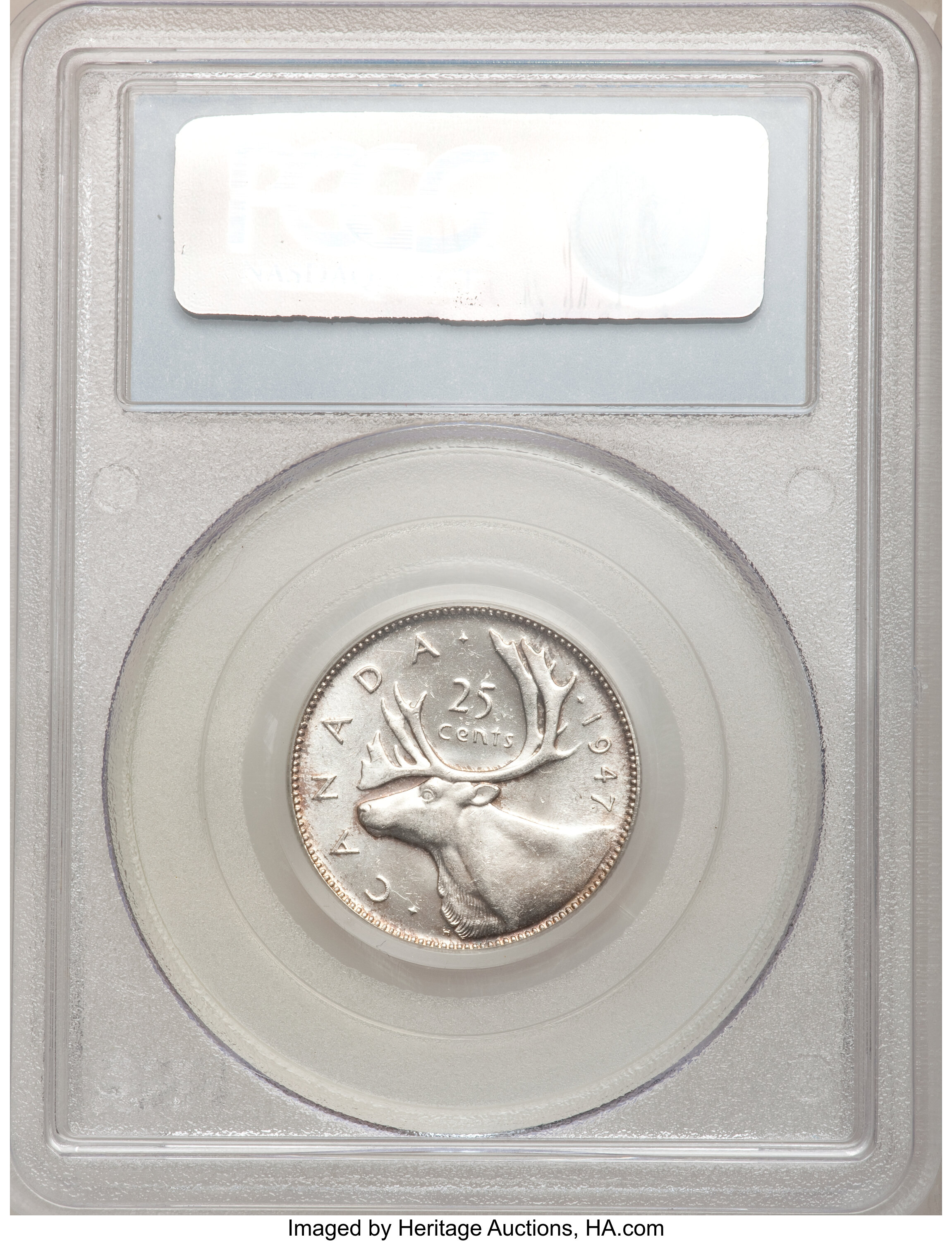 1947 25c Caribou, Dot G4 thumbnail 8