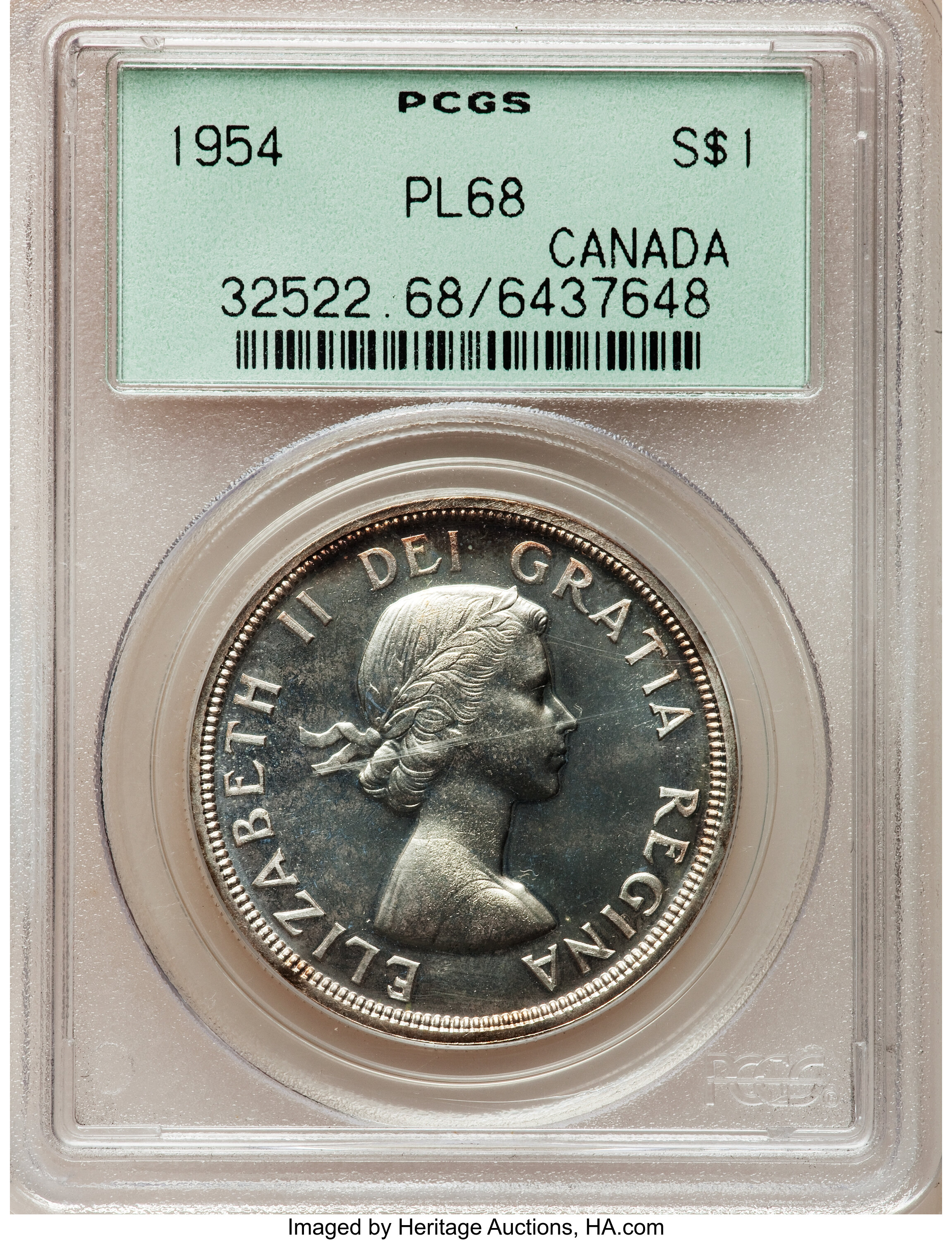 1954 S$1  PL MS68 thumbnail 10