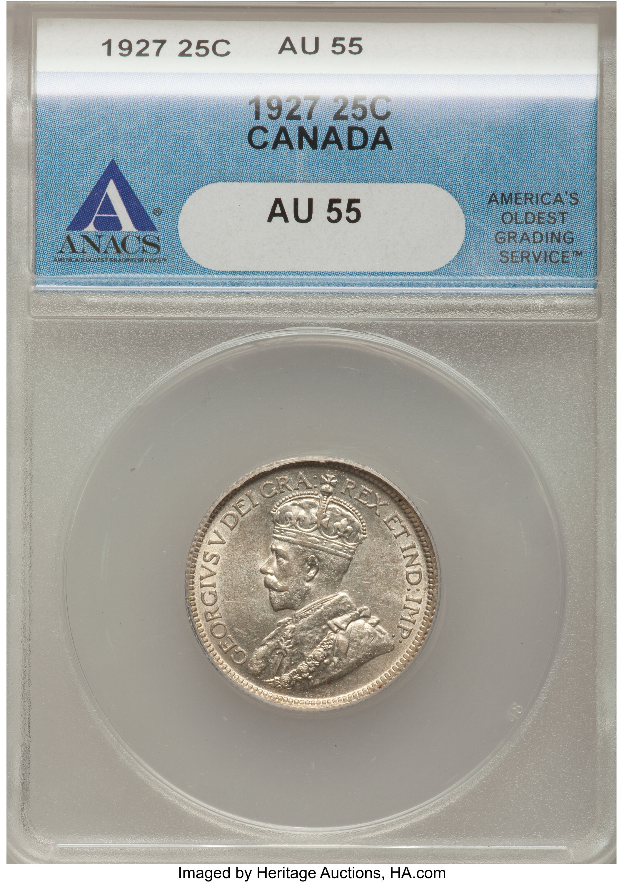 Canada: George V 25 Cents 1927,...
