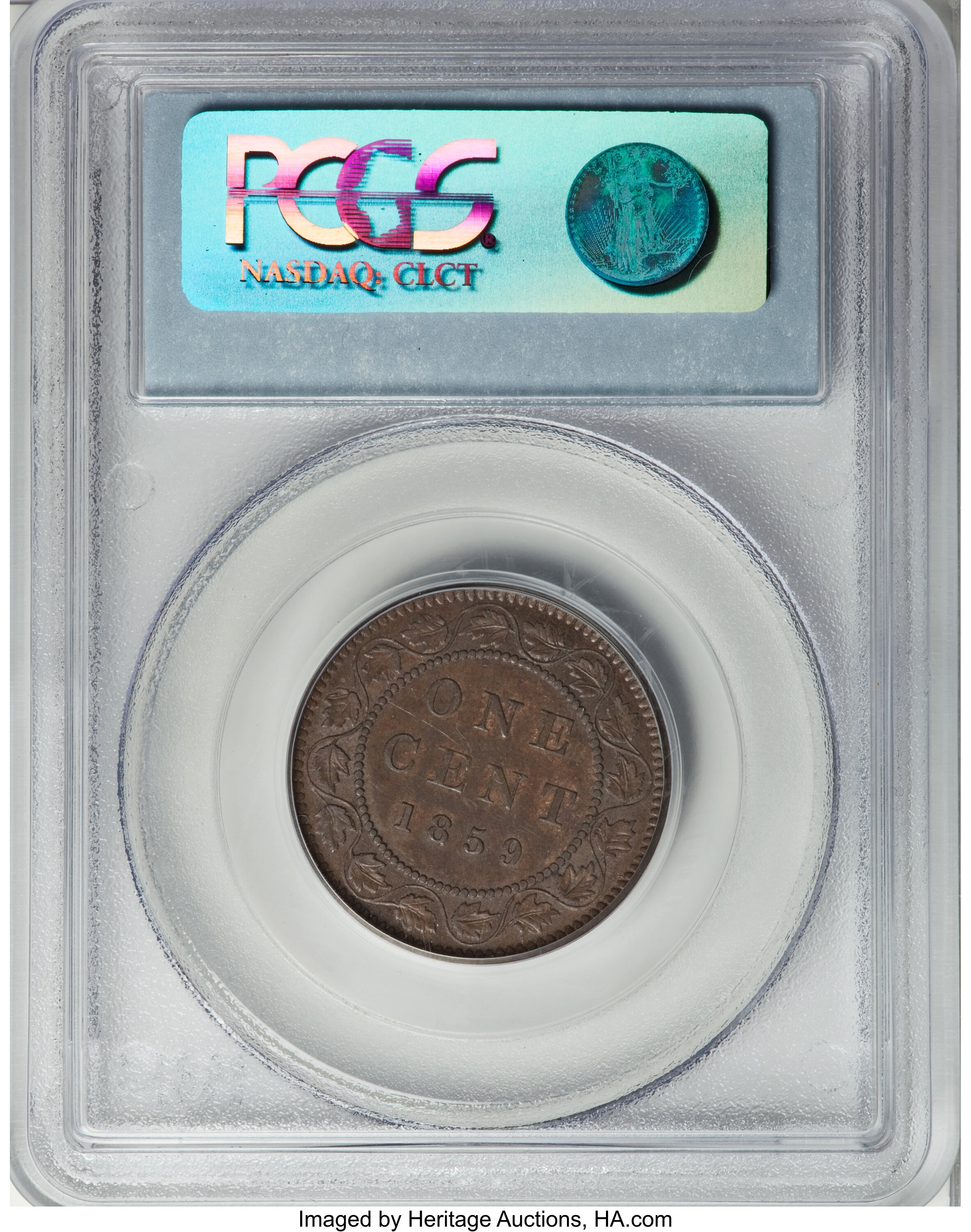 1859 1c Province of Canada, Narrow 9, DP-2 MS BN VF20 BN thumbnail 14