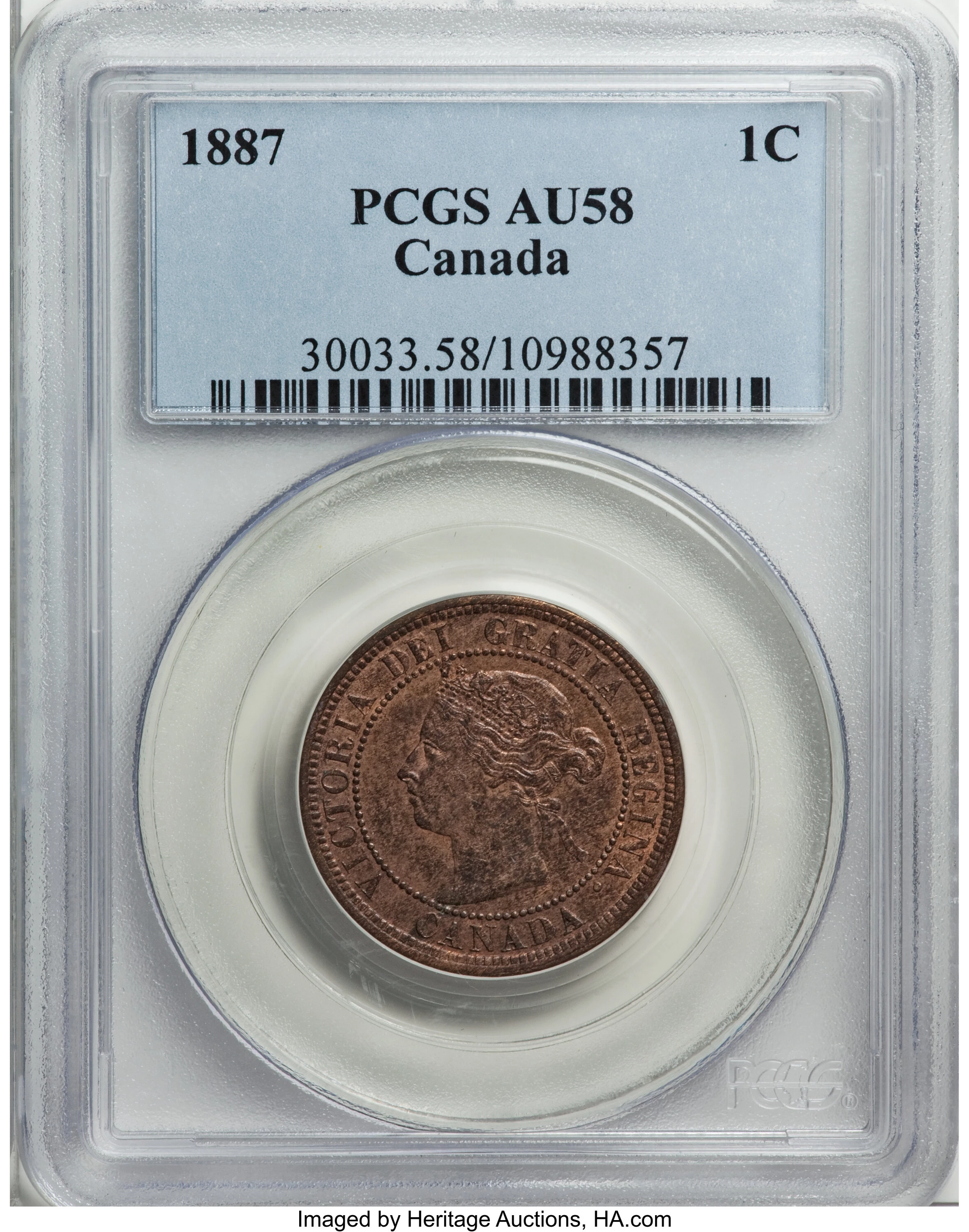 Coins and Canada - 1 cent 1887 - Proof, Proof-like, Specimen, Brilliant  uncirculated