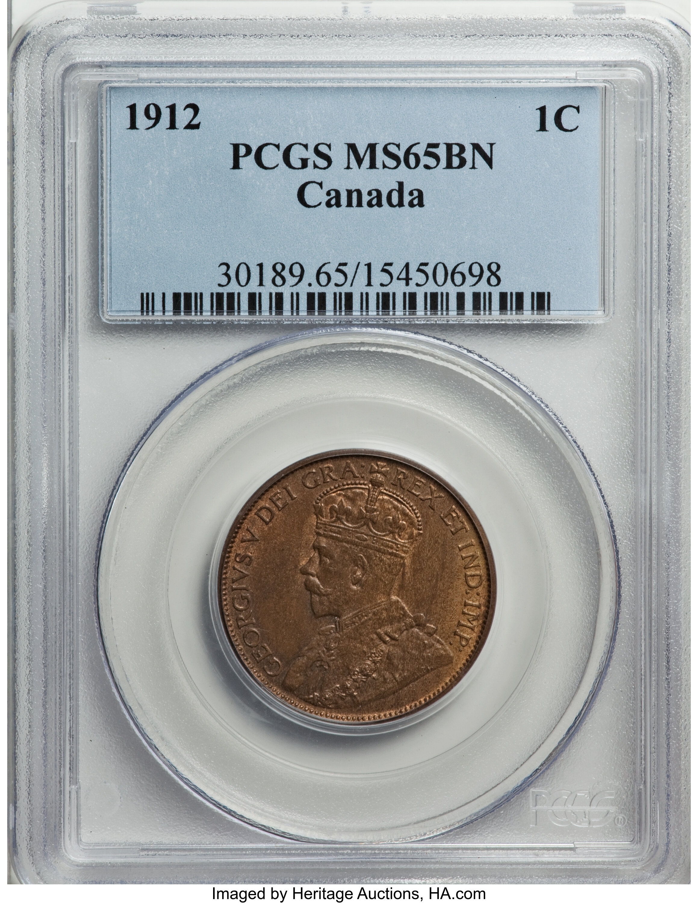 image for: Canada: George V Cent 1912,...