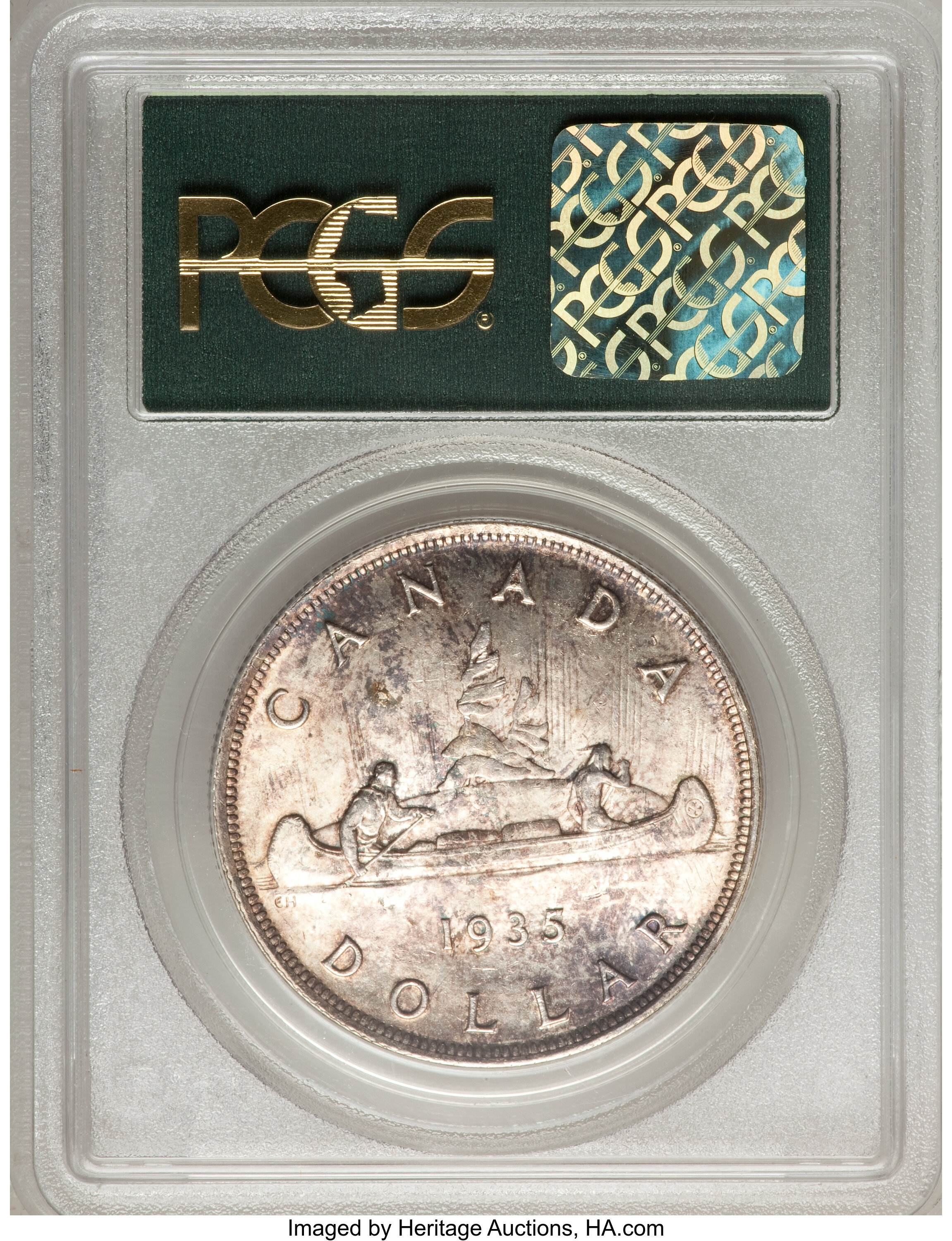1935 S$1  MS (KM-36) AU58 thumbnail 6
