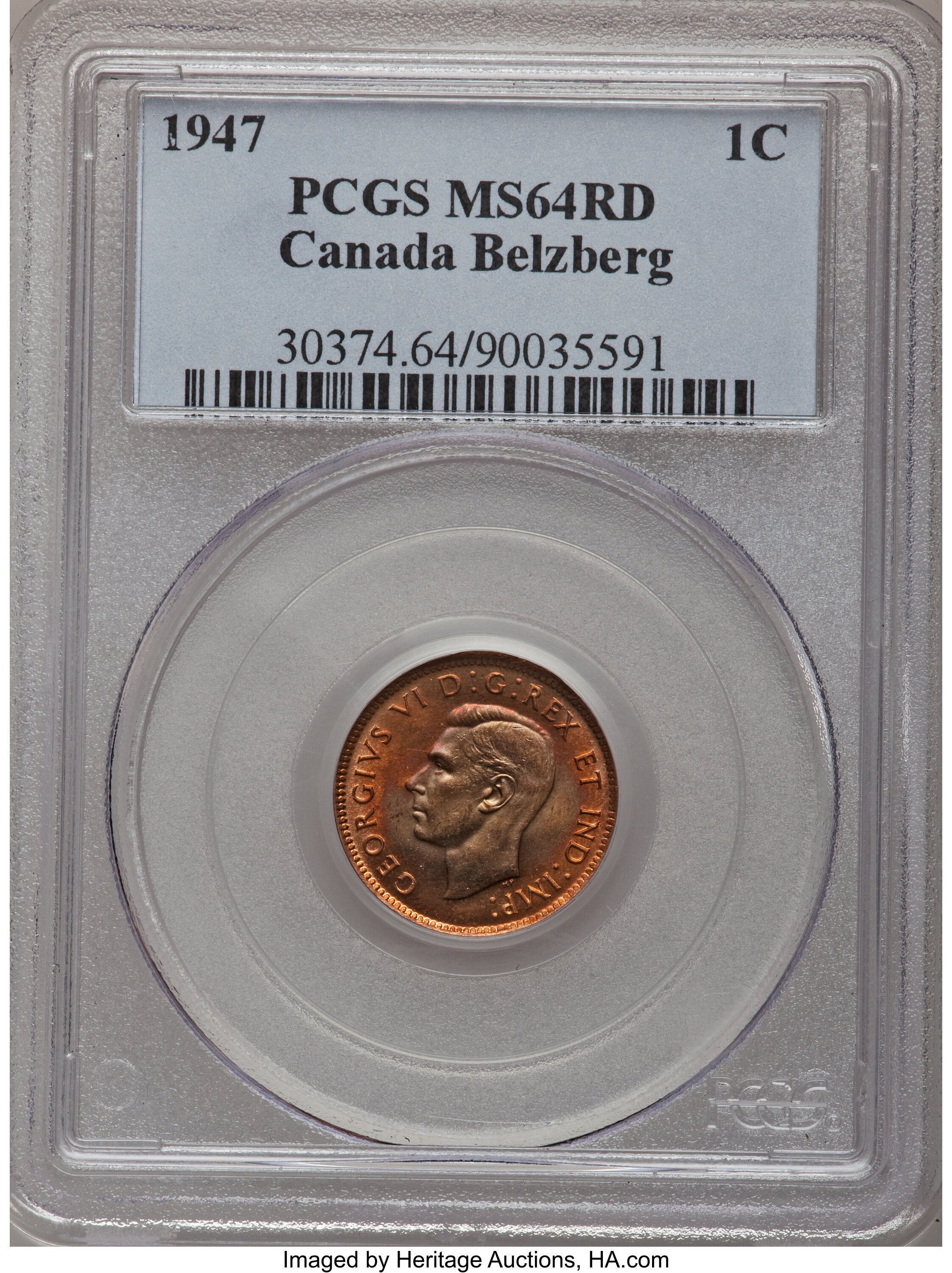 image for: Canada: George VI Cent 1947,...