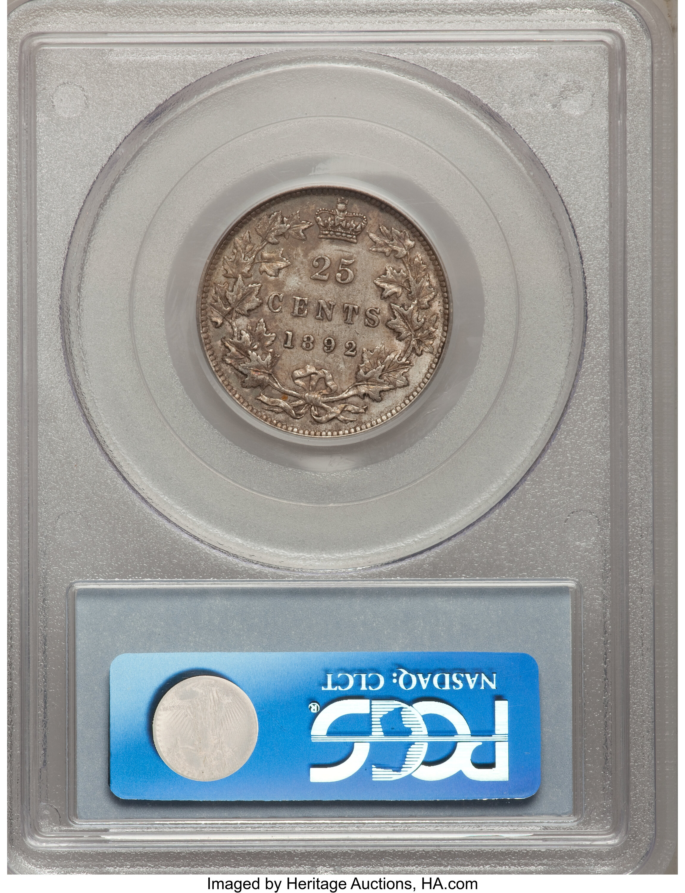 1892 25c AU53 thumbnail 4