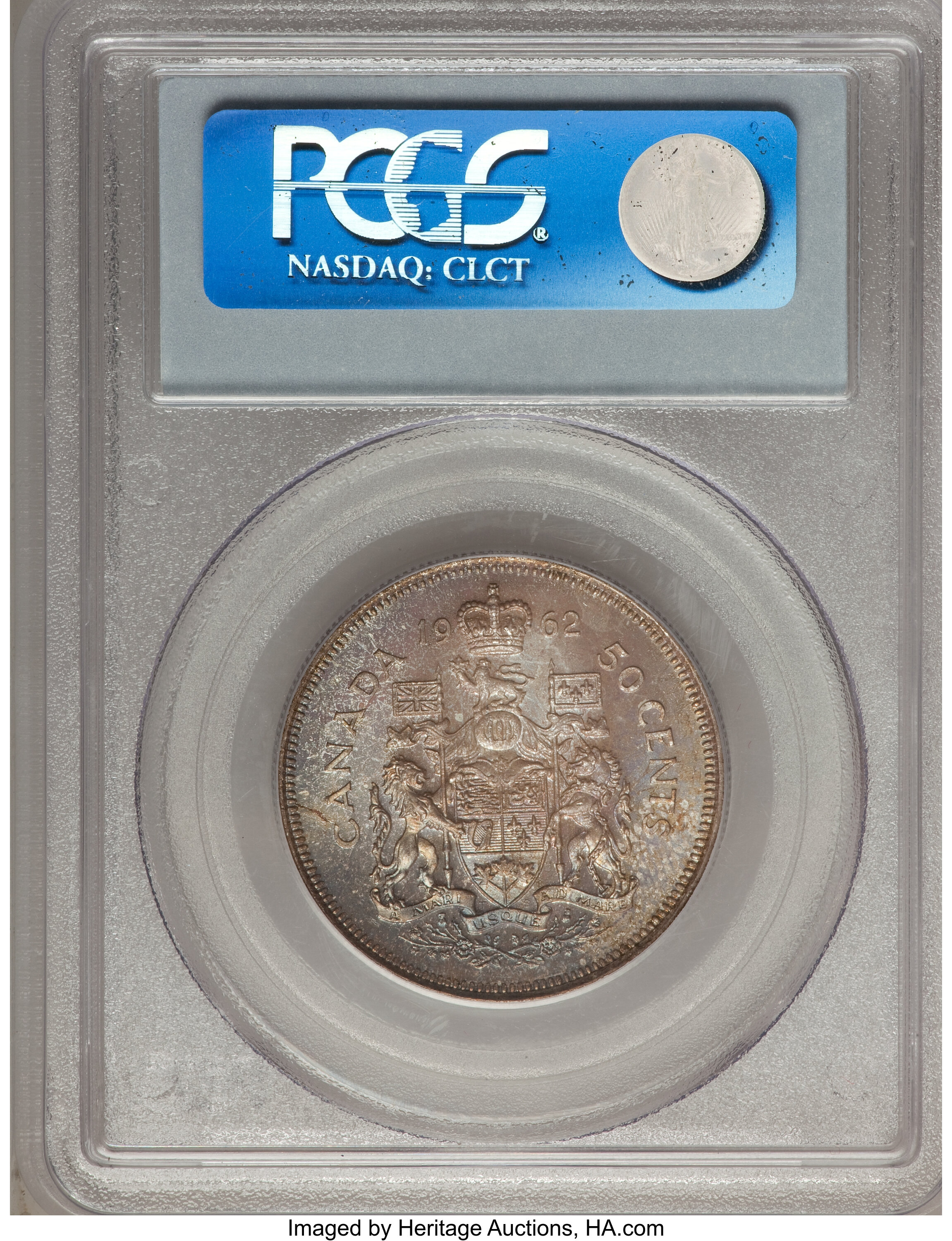 1962 50c Coat of Arms AG3 thumbnail 2