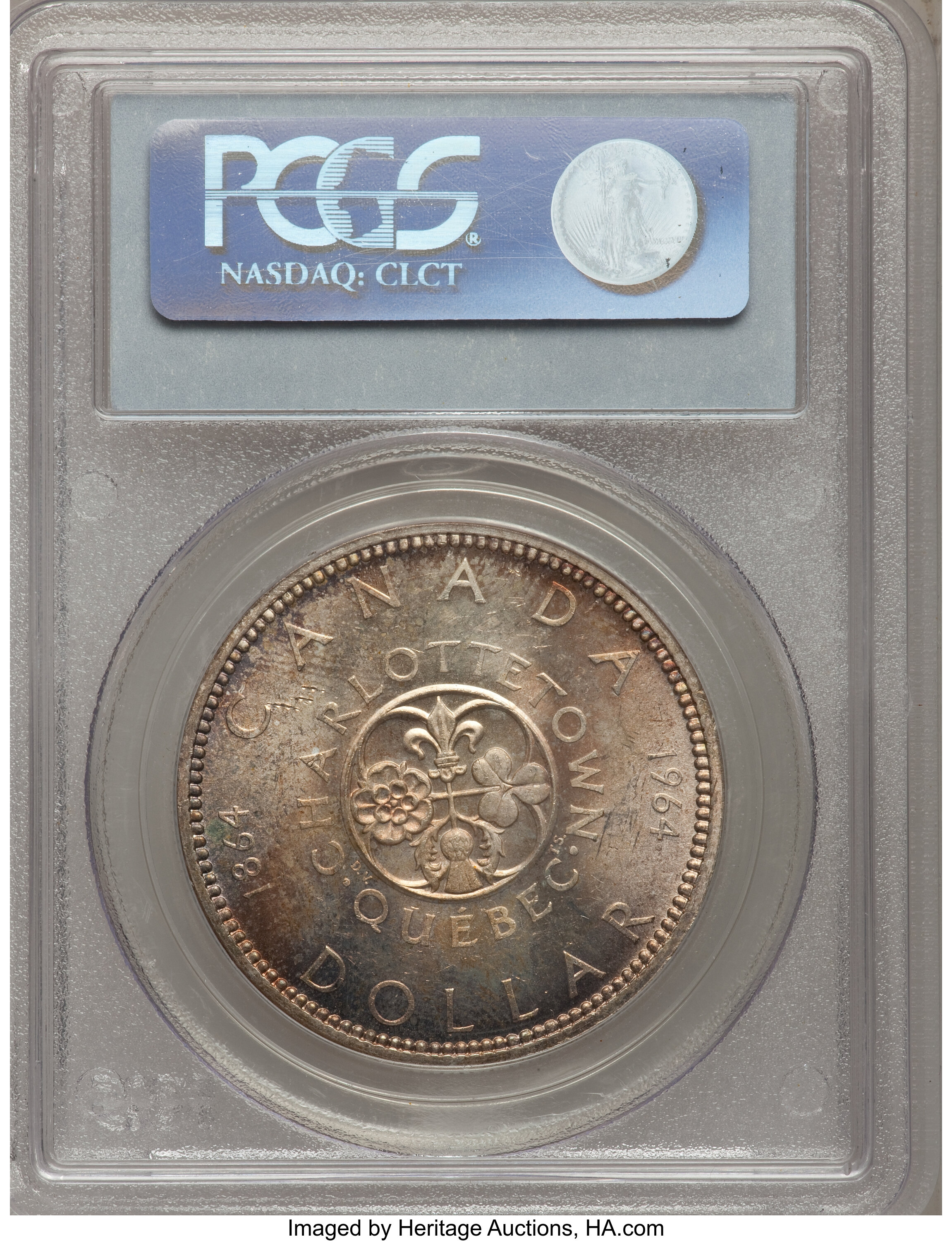 1964 S$1 Dot AU58 thumbnail 6