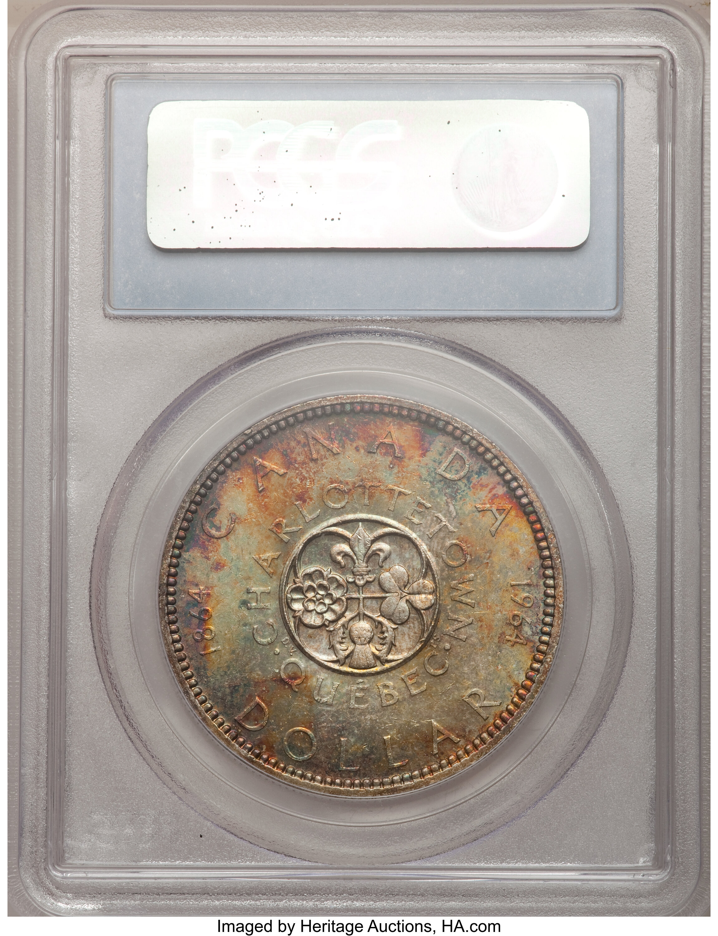 1964 S$1 Dot AU58 thumbnail 2