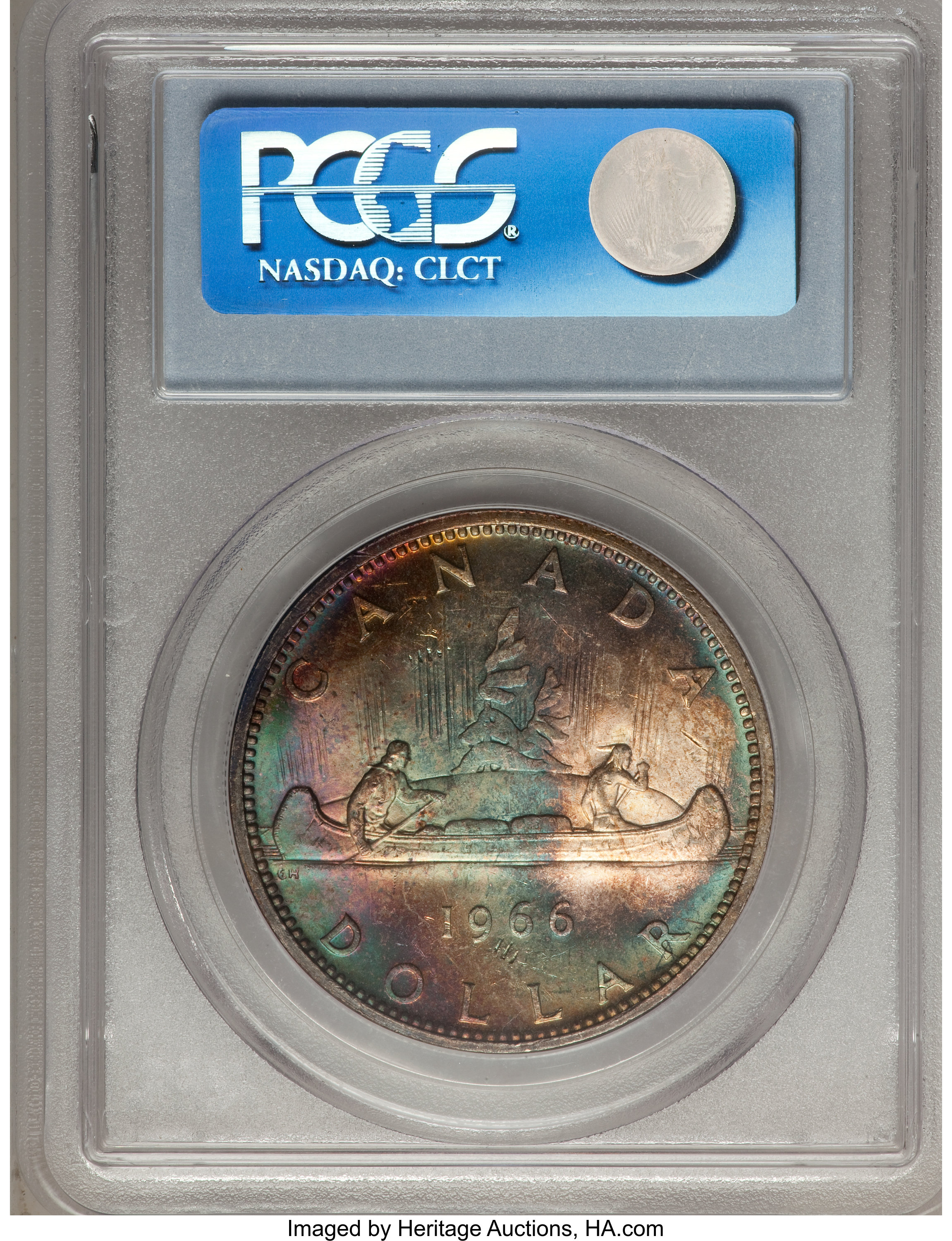 1966 S$1 Large Beads VF20 thumbnail 4