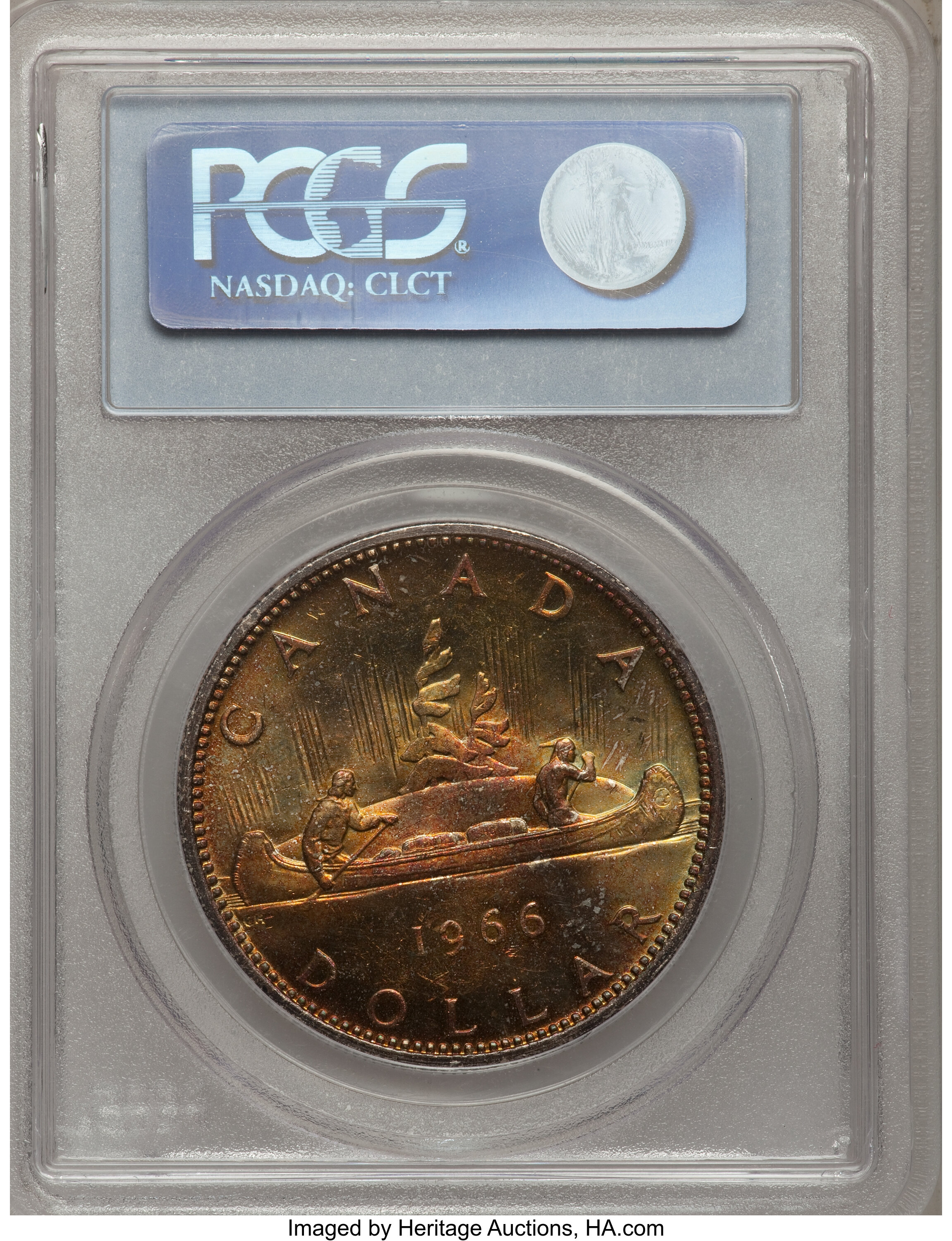 1966 S$1 Large Beads VF20 thumbnail 6