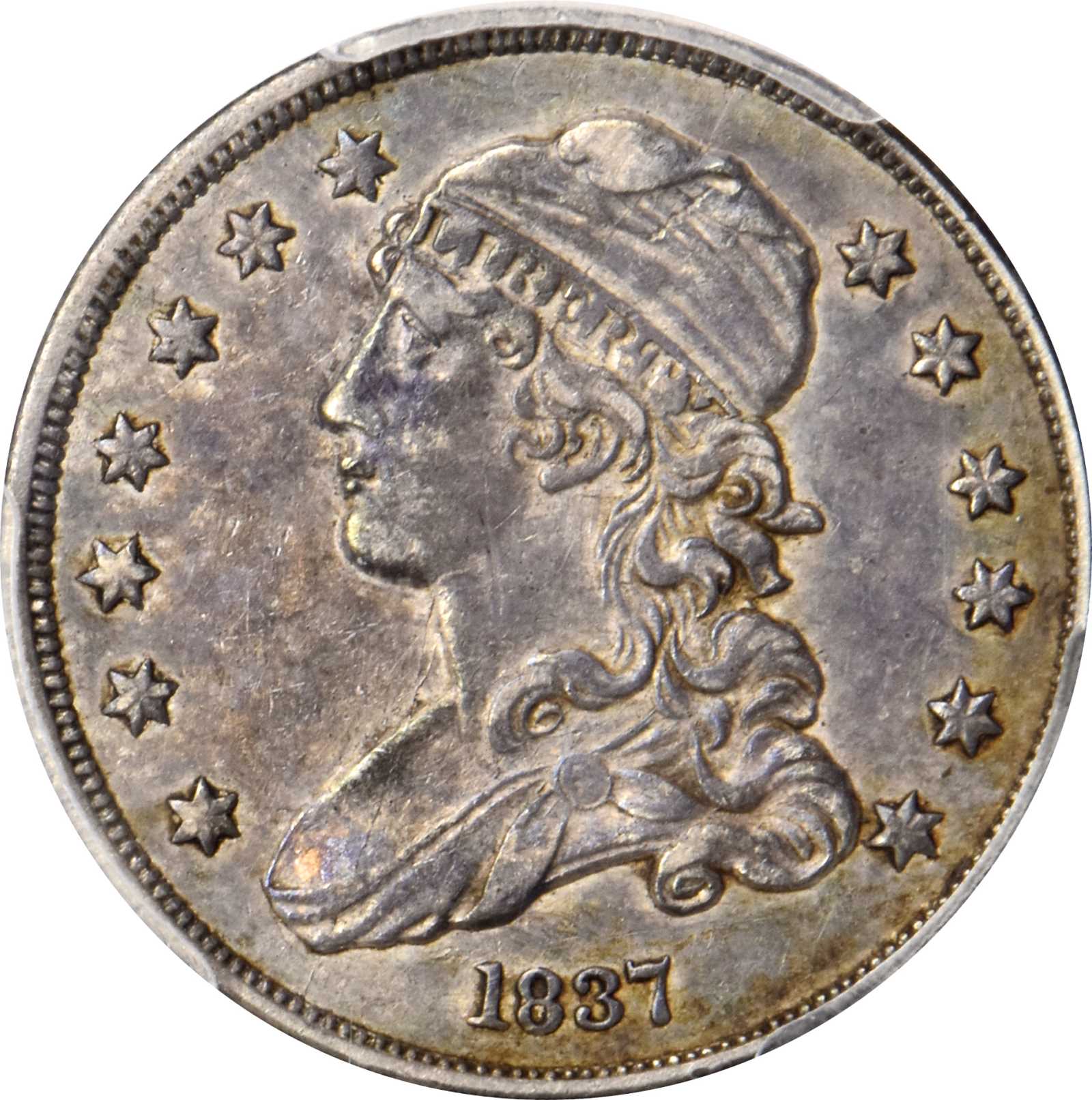 1837 Capped Bust Quarter. B-4. EF-40 (PCGS).