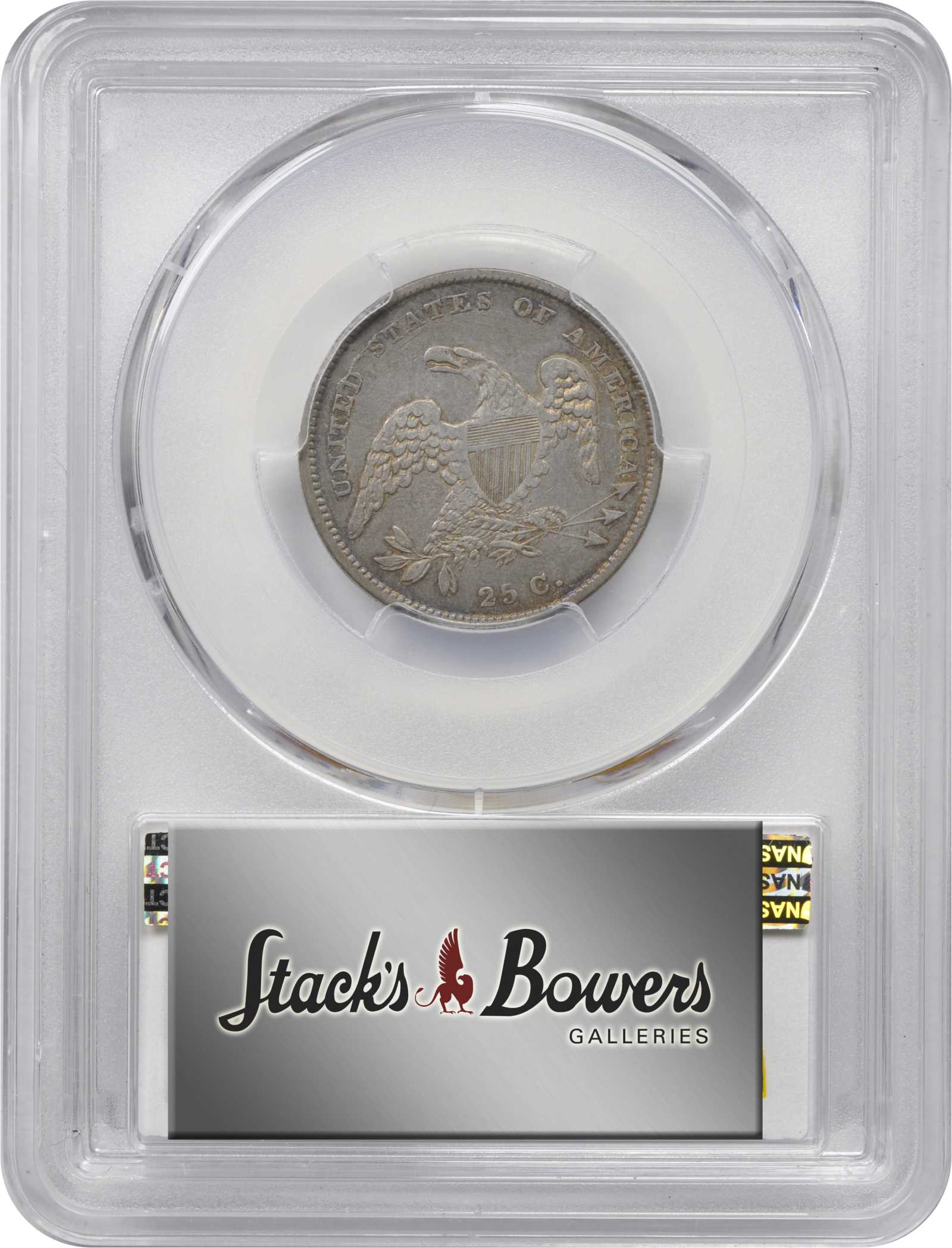 1831 25c Small Letters, B-2 VF30 CAC thumbnail 4
