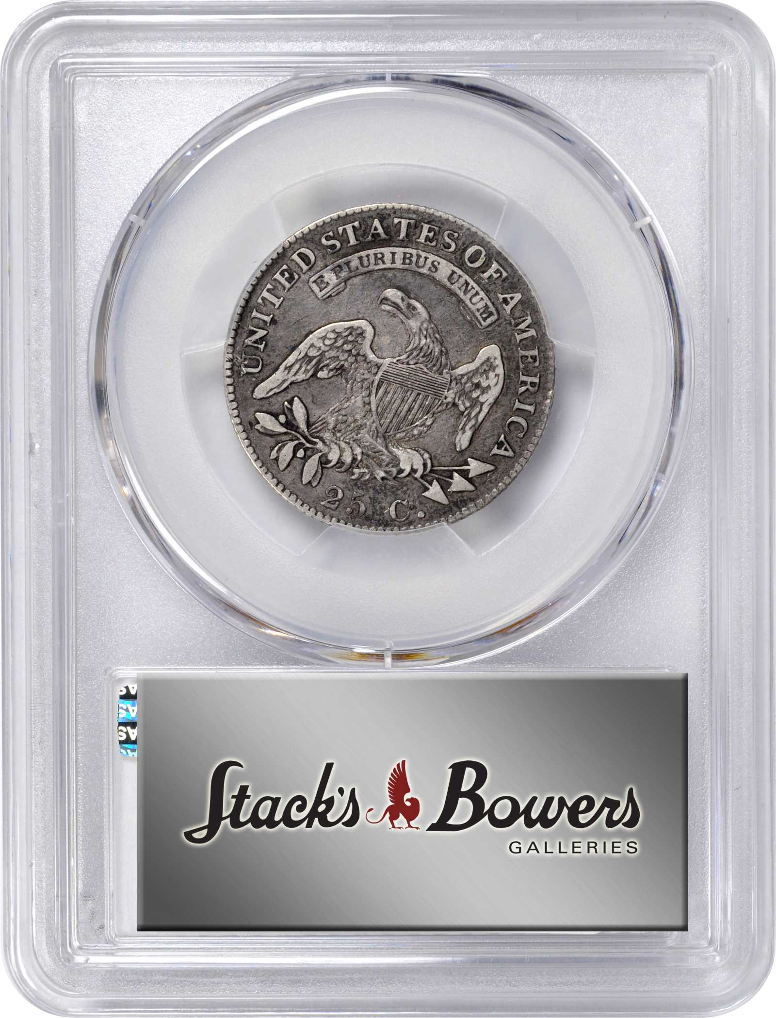 1825/4/(2) 25c Overdate, B-3, FS-303 VF25 thumbnail 4