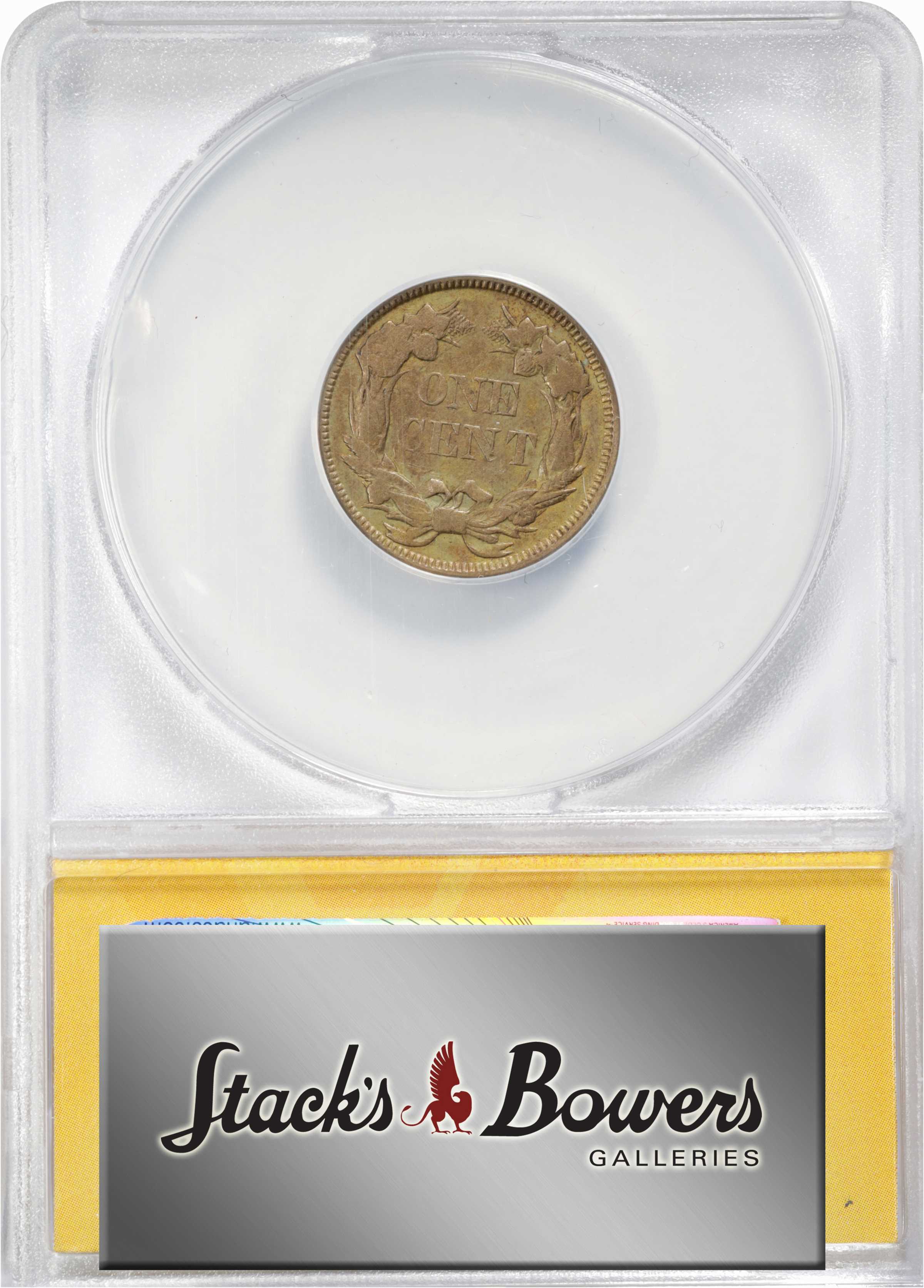 1857 1c Flying Eagle, FS-901, S-8 XF40 thumbnail 4