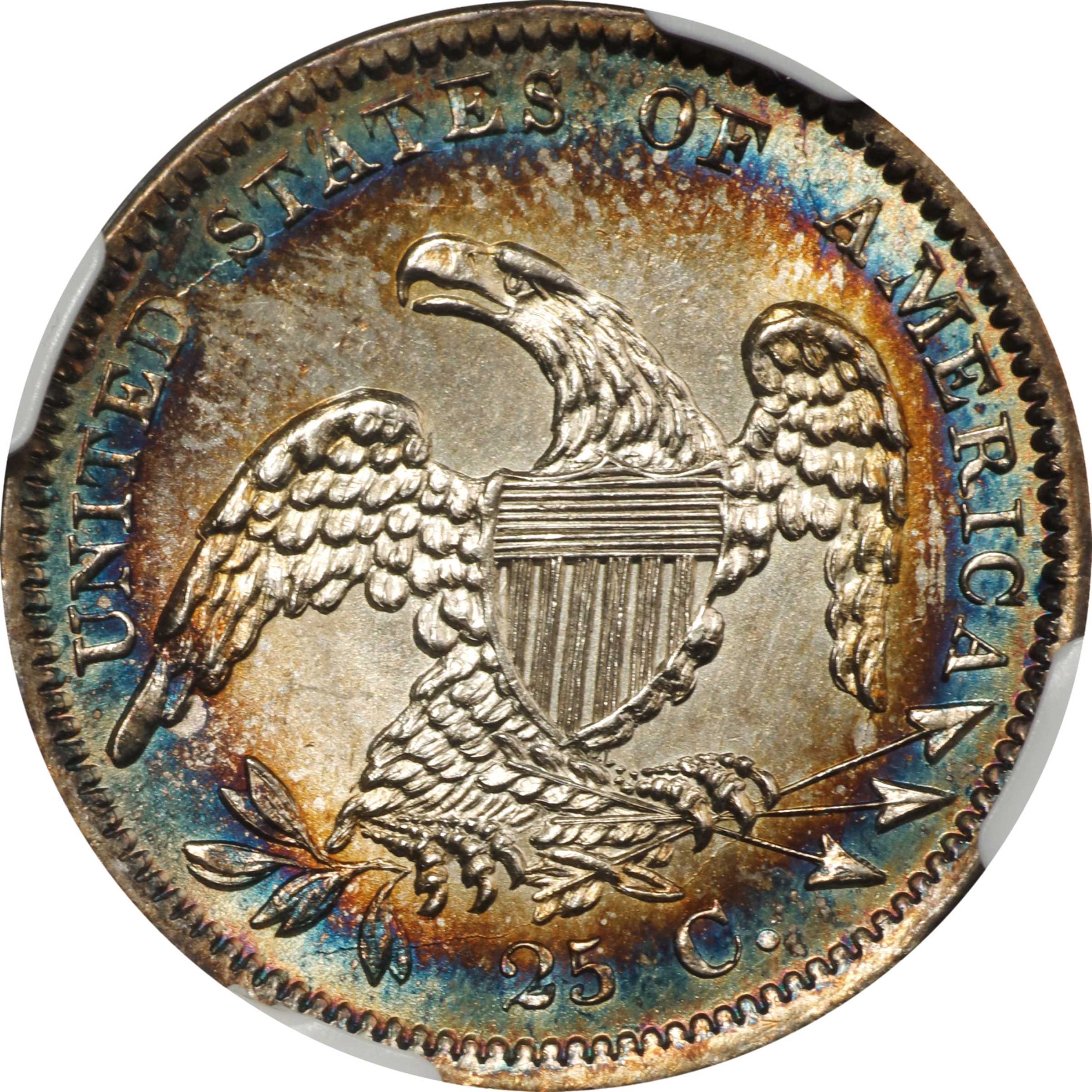 1834 25c B-4 MS65 CAC thumbnail 2