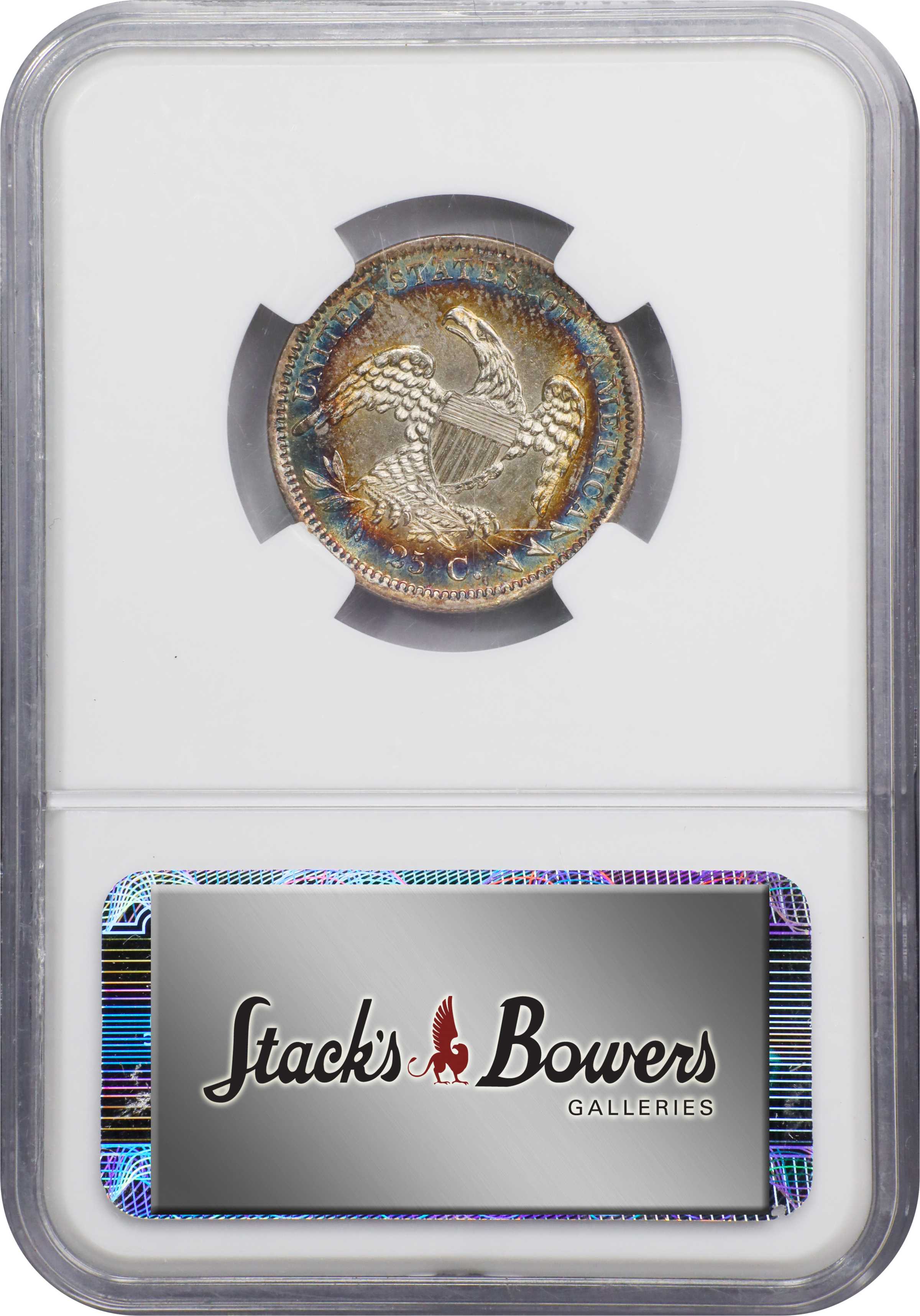 1834 25c B-4 MS65 CAC thumbnail 4