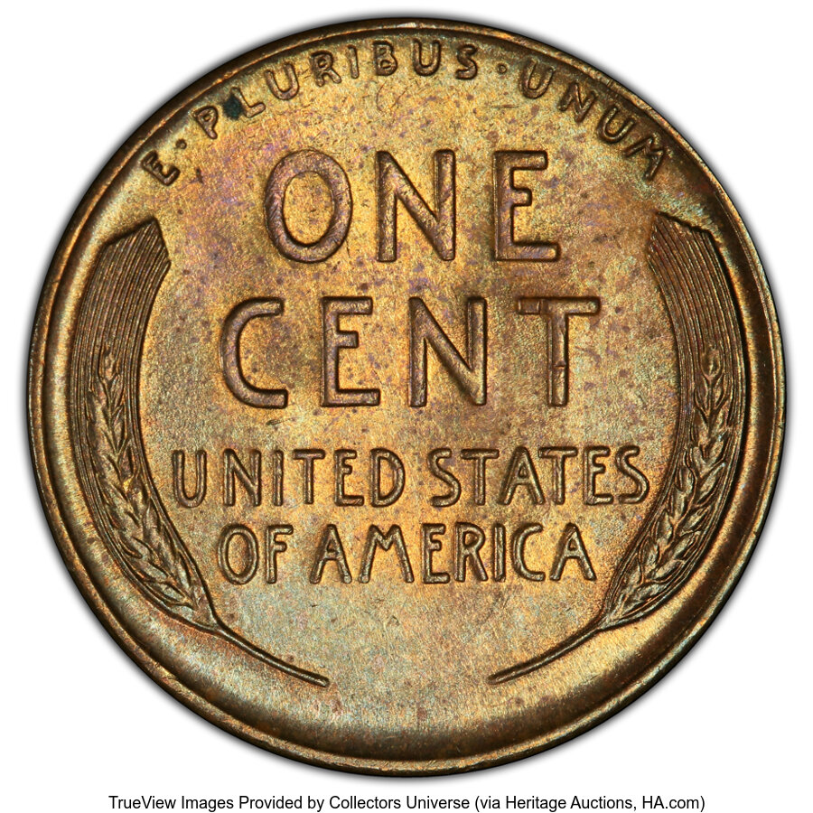 1934-D/D 1c Repunched Mintmark, FS-503 MS RB MS63 RB thumbnail 2