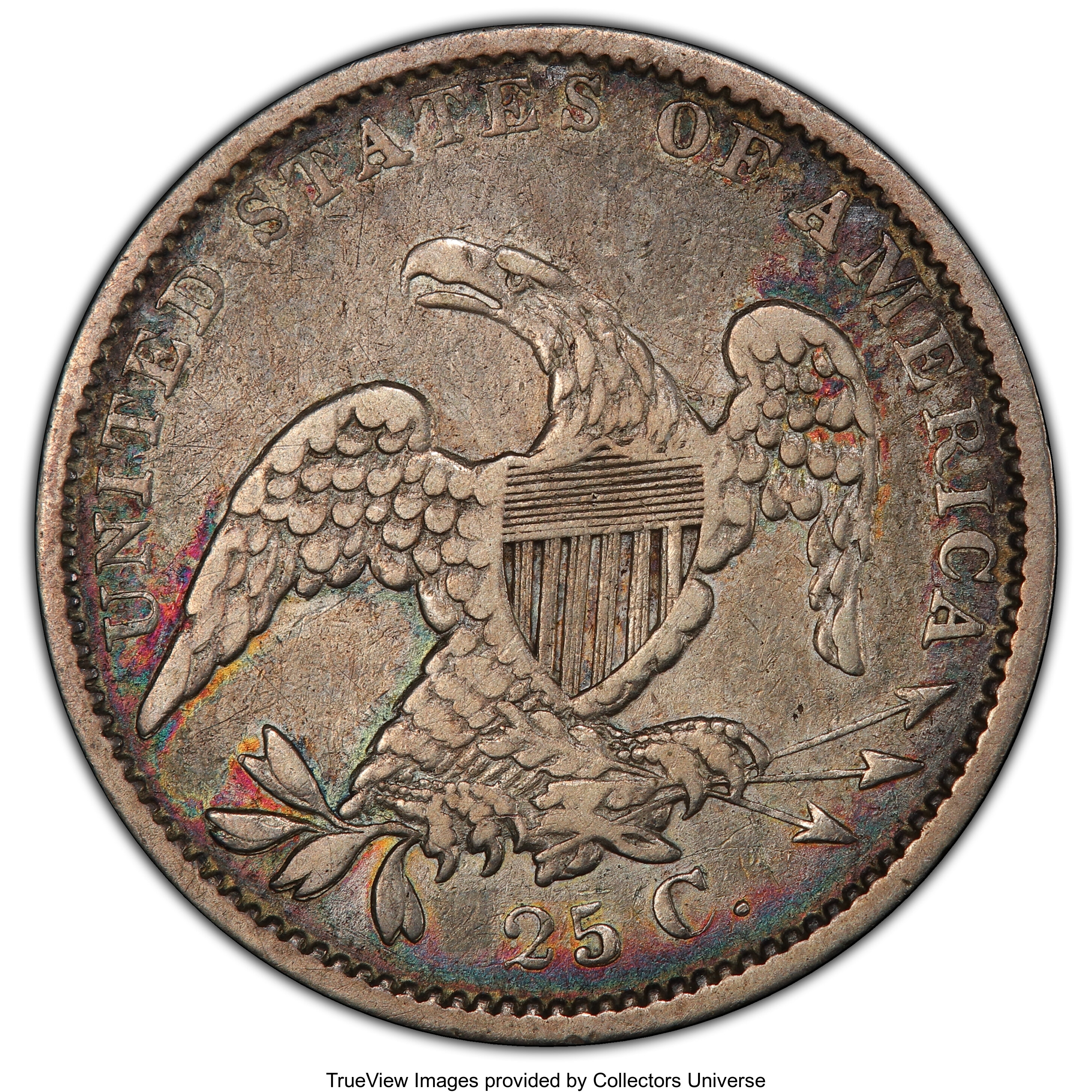 1834 25c B-3 VF30 thumbnail 4