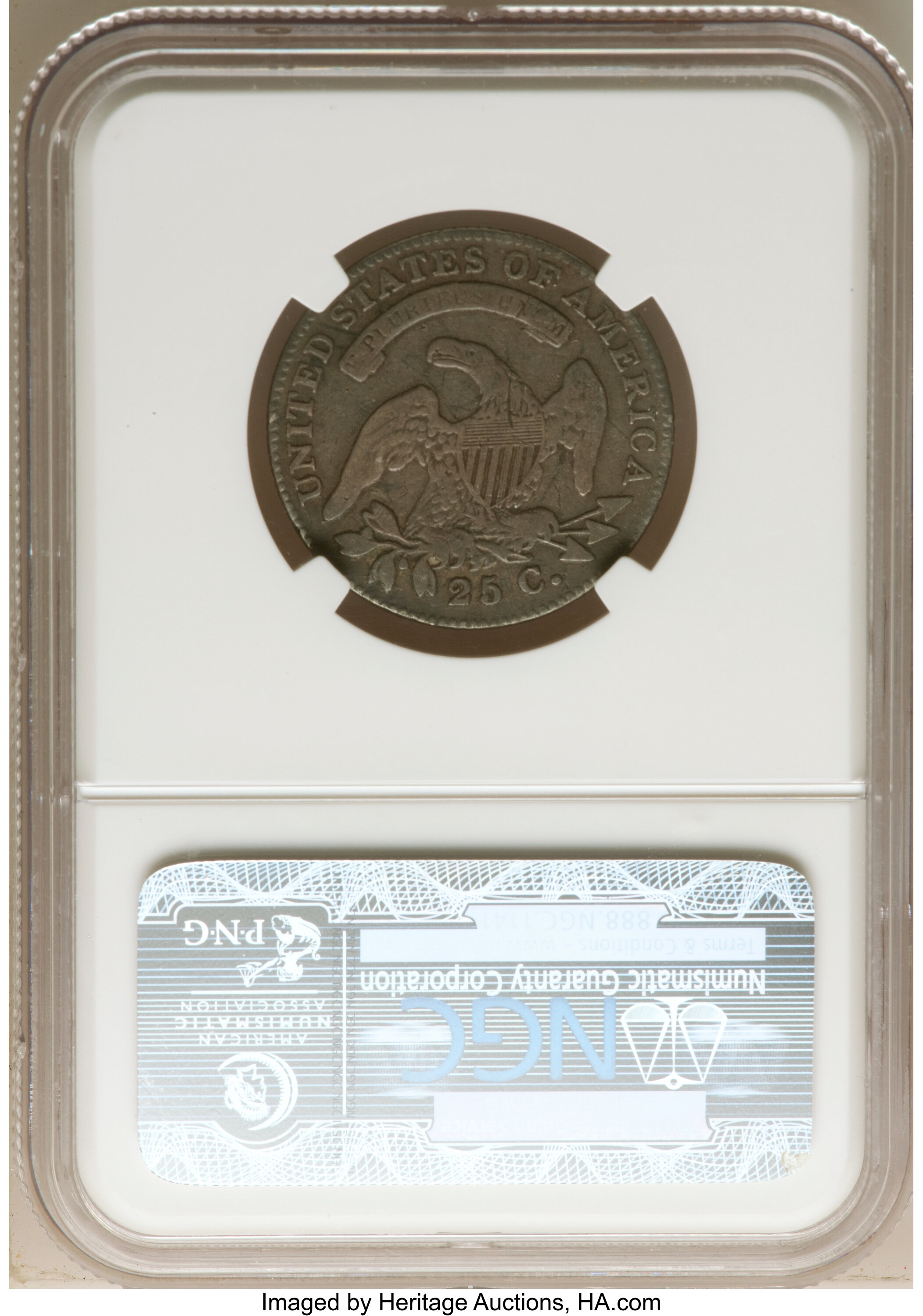 1820 25c Large 0, B-1 AG3 CAC thumbnail 7