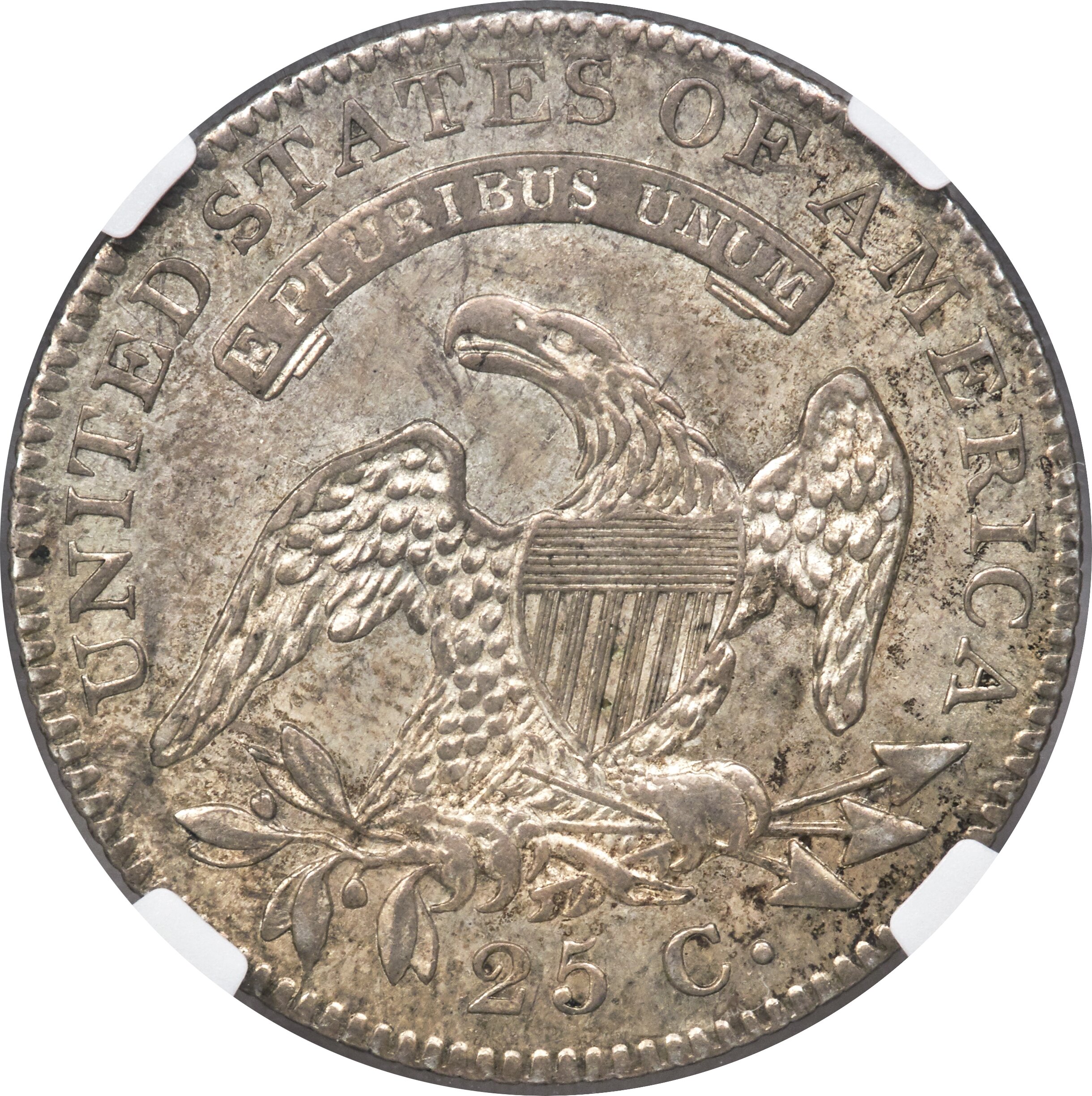 1820 25c Large 0 MS63 CAC thumbnail 5
