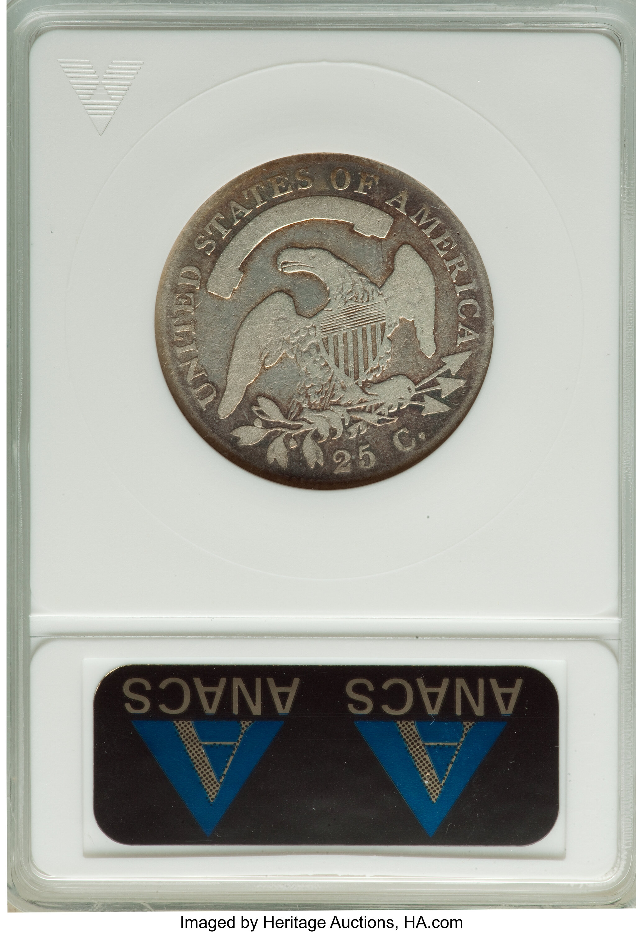 1819 25c Large 9, B-2 AG3 thumbnail 4