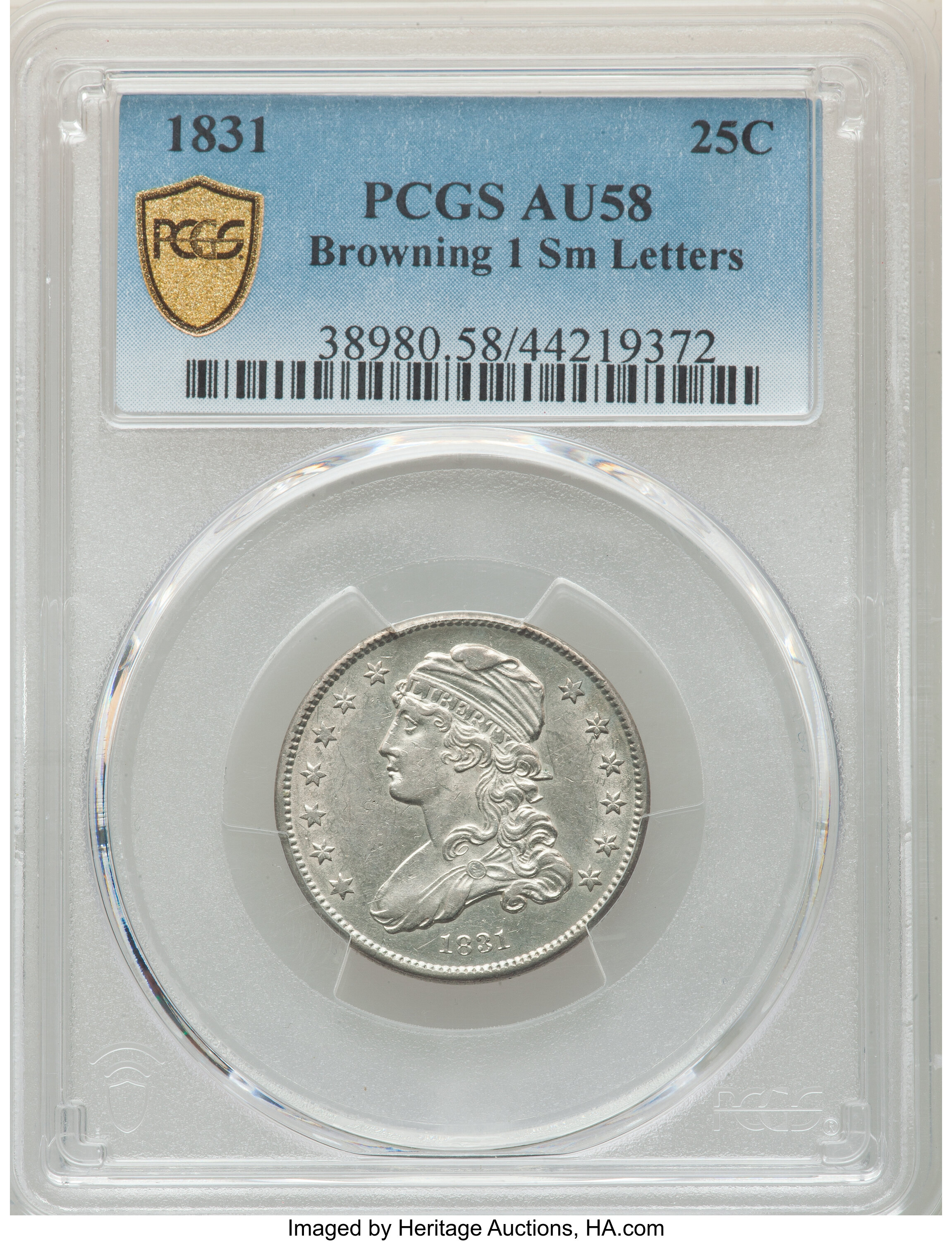 1831 25c Small Letters, B-1 AG2 thumbnail 16