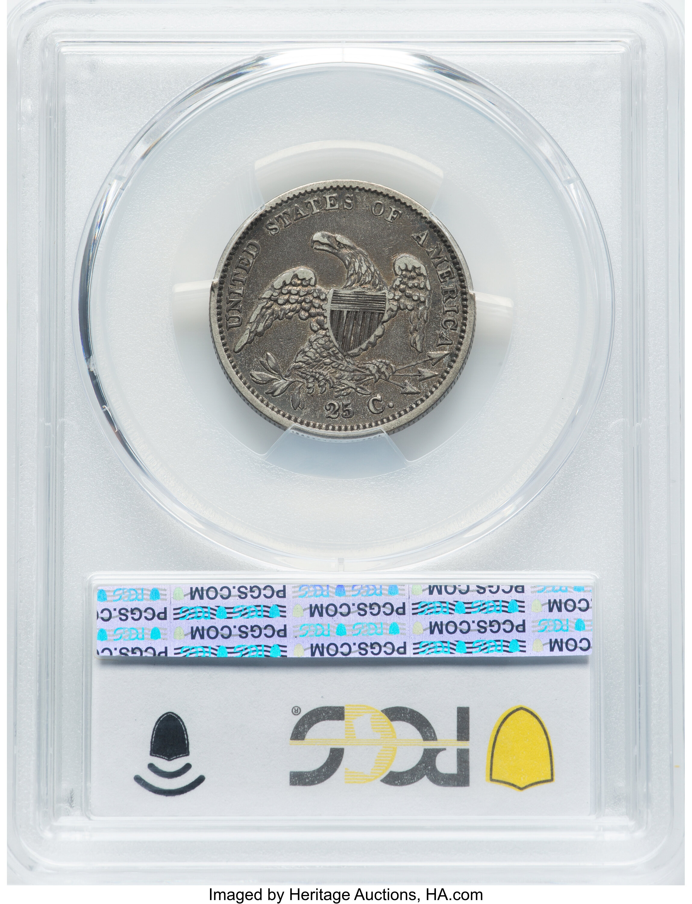 1834 25c B-4 XF40 CAC thumbnail 20