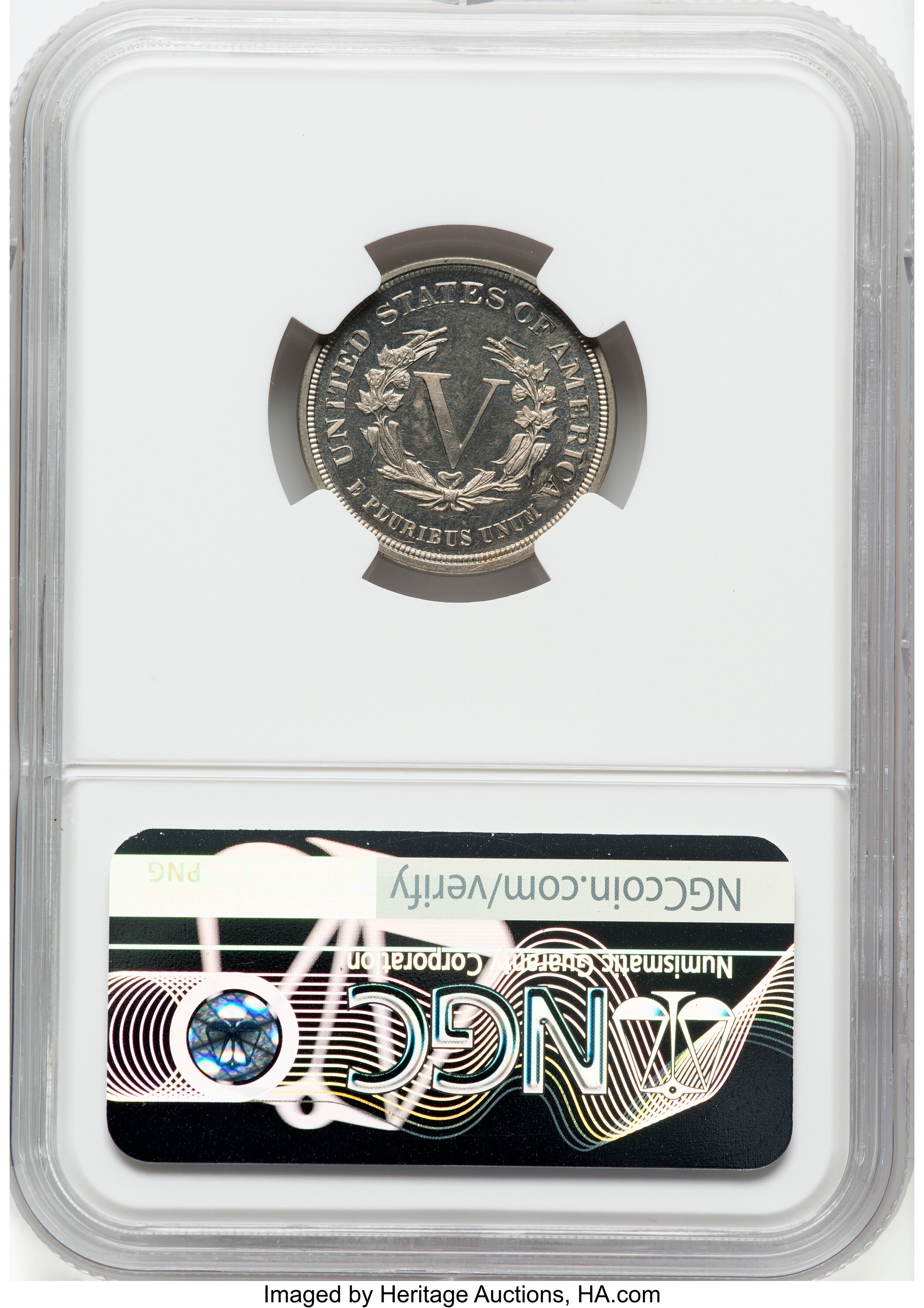 1883 5c No Cents PR61 thumbnail 3