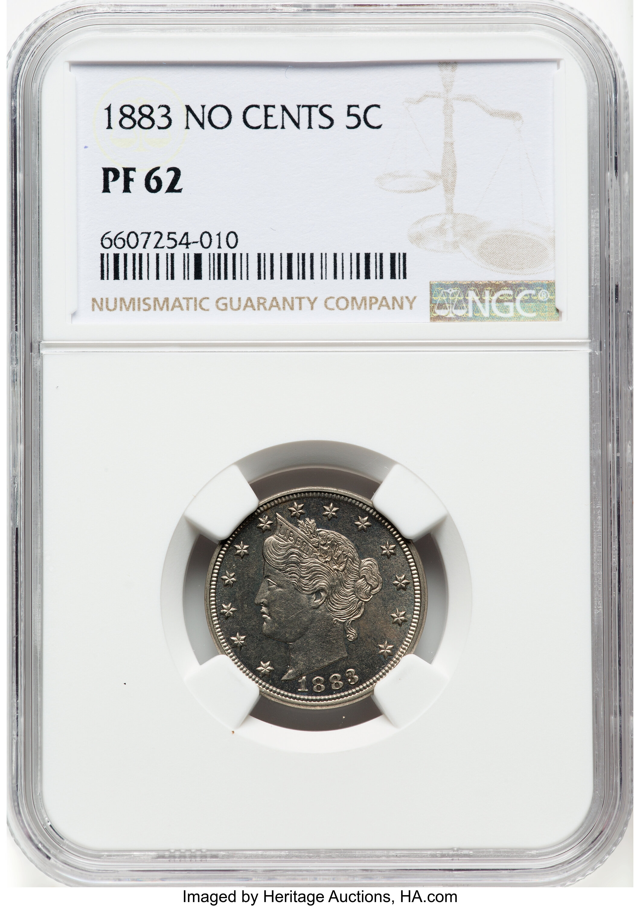 1883 5c No Cents PR61 thumbnail 5
